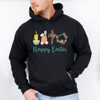 Happy Easter Christianity Easter Day Unisex Crewneck T-Shirt Sweatshirt Hoodie