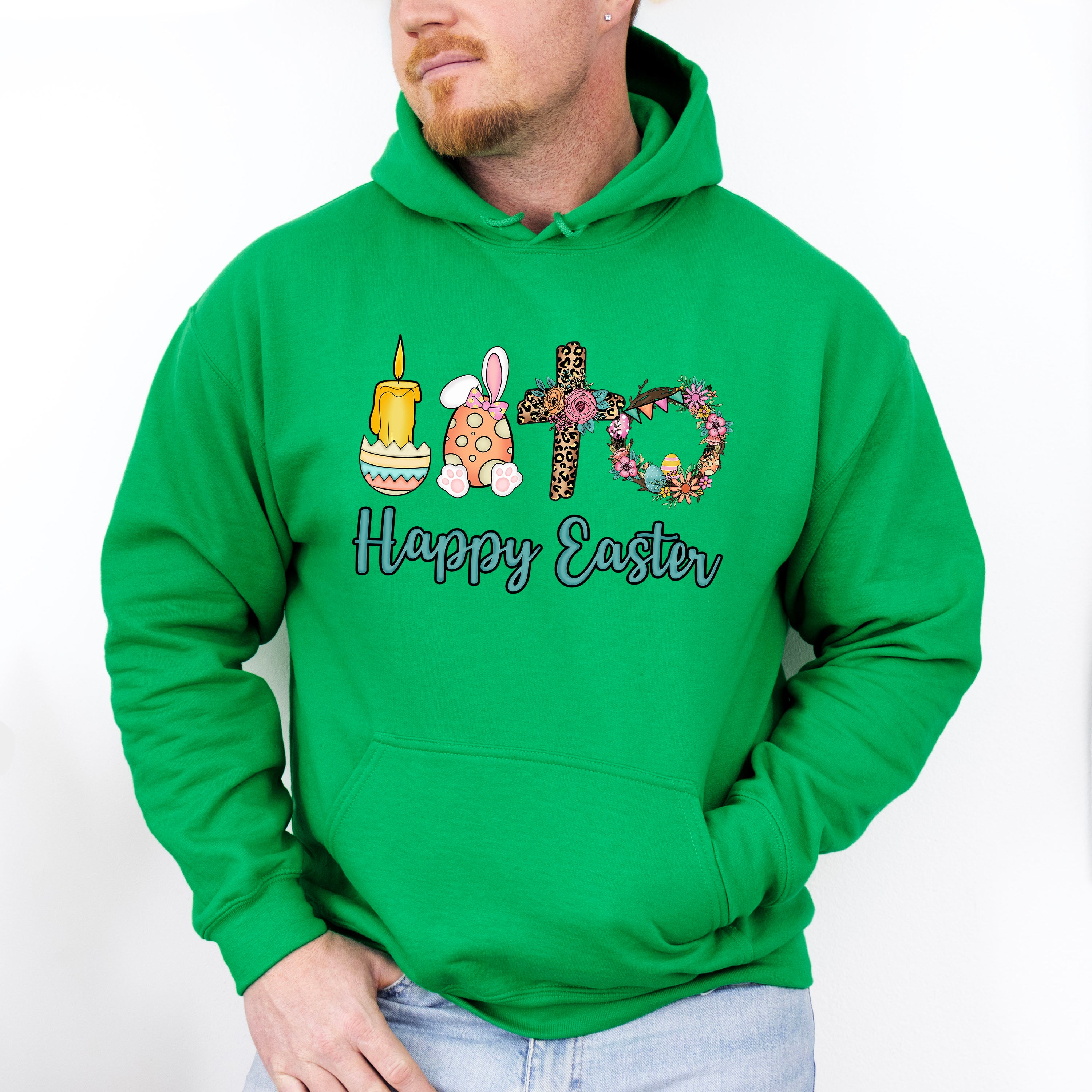 Happy Easter Christianity Easter Day Unisex Crewneck T-Shirt Sweatshirt Hoodie