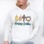 Happy Easter Christianity Easter Day Unisex Crewneck T-Shirt Sweatshirt Hoodie