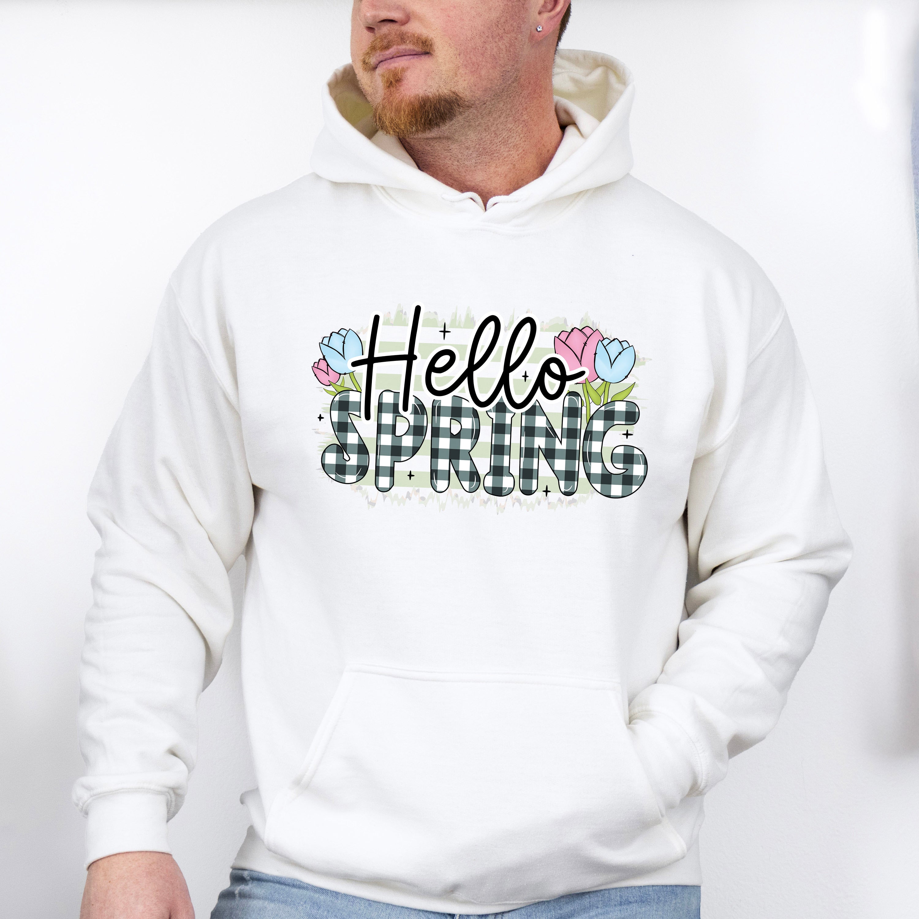 Hello Spring Easter Day Unisex Crewneck T-Shirt Sweatshirt Hoodie