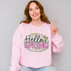 Hello Spring Easter Day Unisex Crewneck T-Shirt Sweatshirt Hoodie