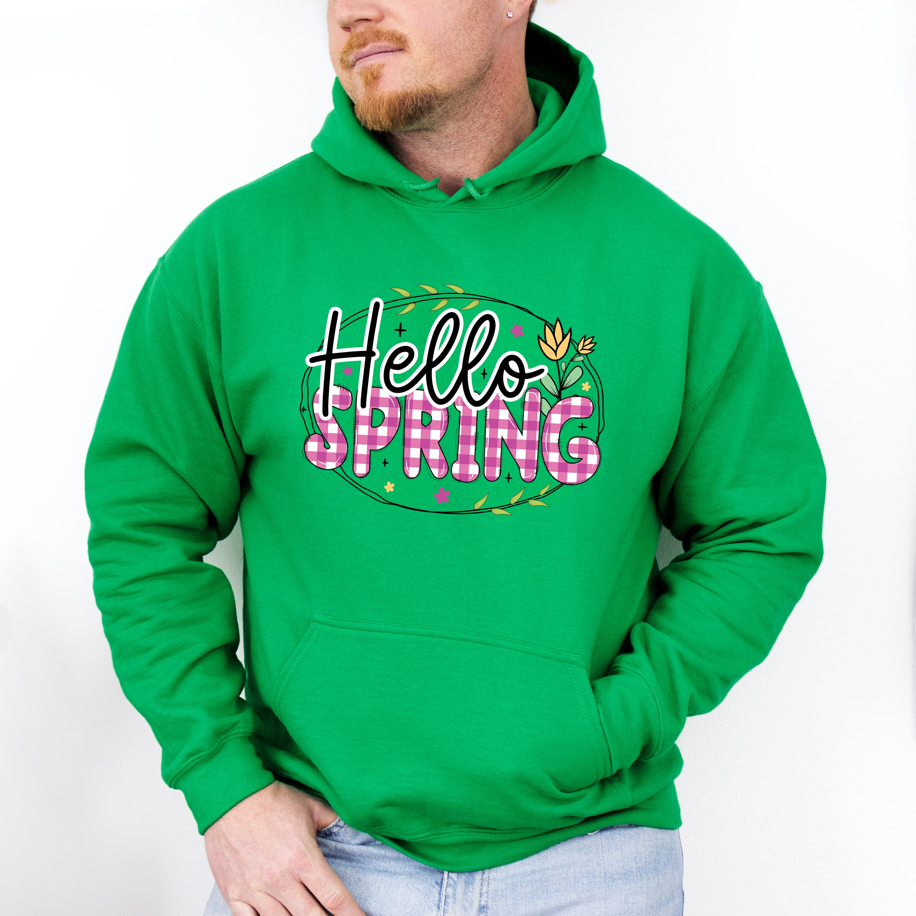 Hello Spring Easter Day Unisex Crewneck T-Shirt Sweatshirt Hoodie