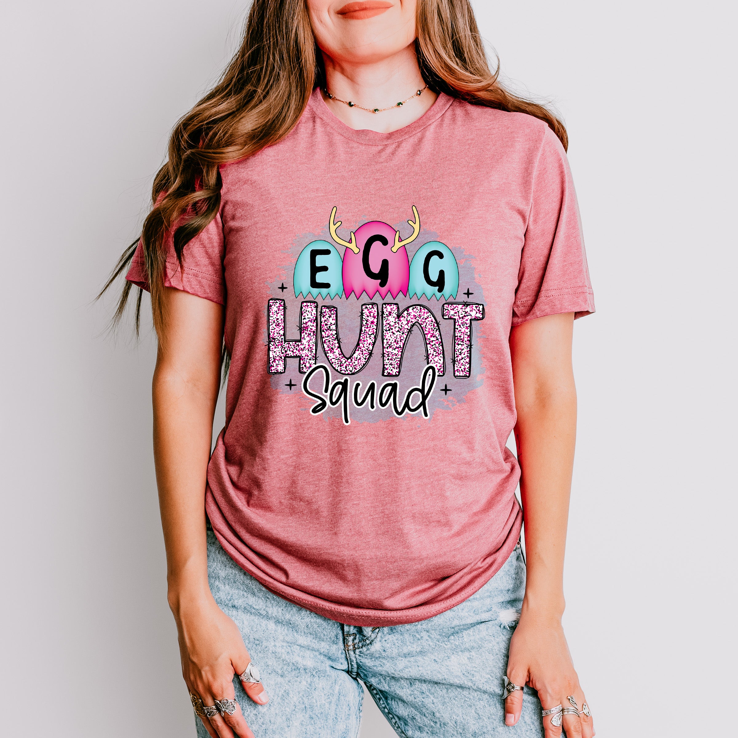 Egg Hunt Squad Easter Day Unisex Crewneck T-Shirt Sweatshirt Hoodie
