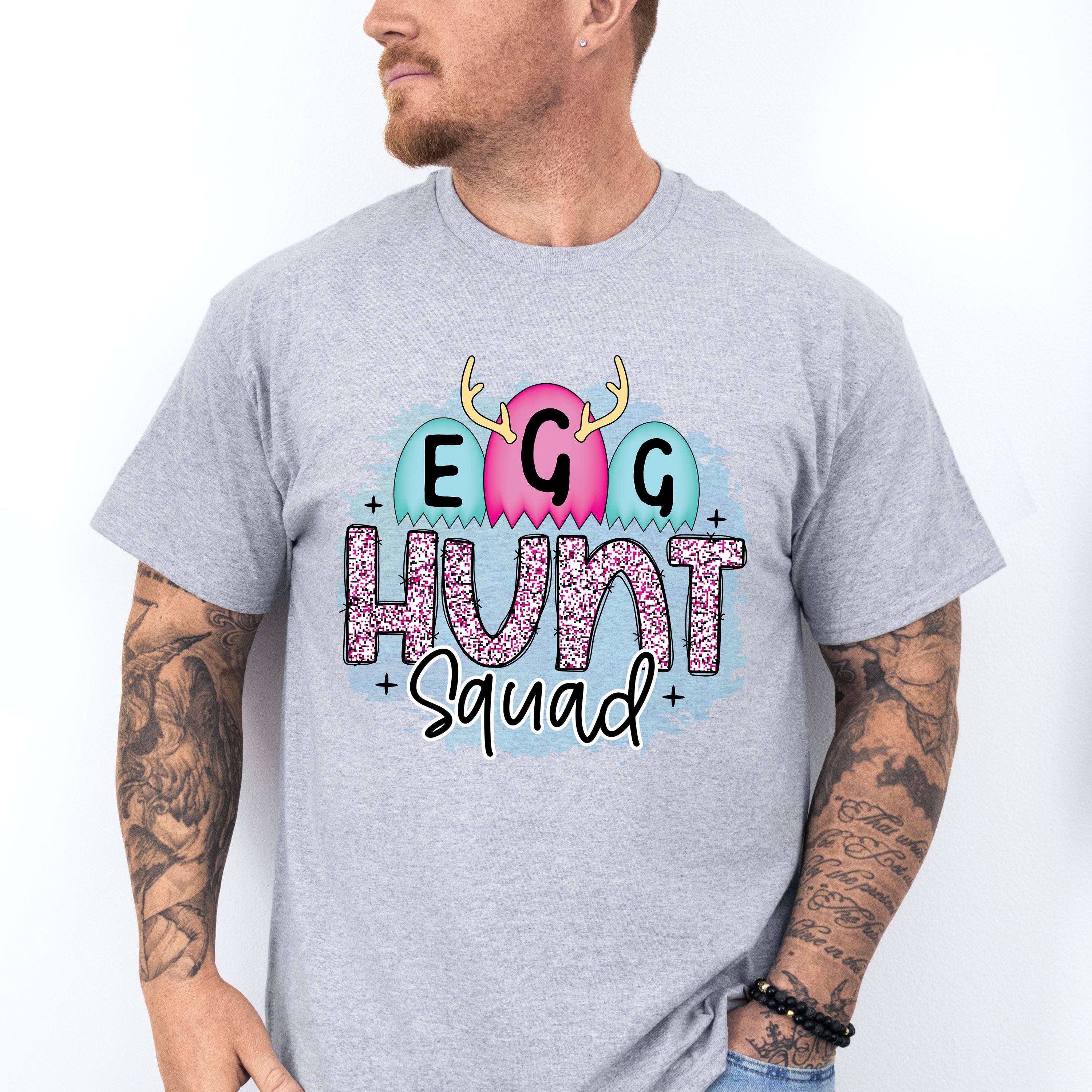 Egg Hunt Squad Easter Day Unisex Crewneck T-Shirt Sweatshirt Hoodie