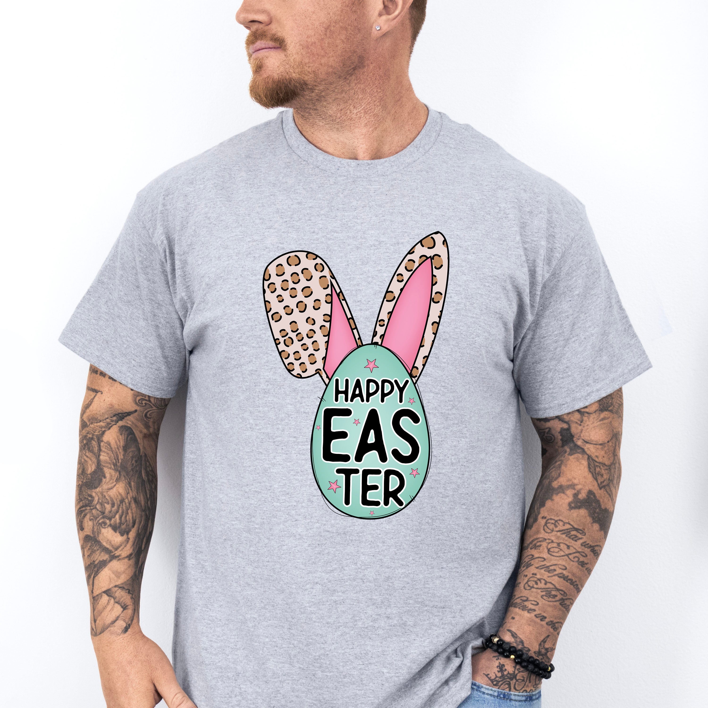 Happy Easter Bunny Ears Egg Easter Day Unisex Crewneck T-Shirt Sweatshirt Hoodie