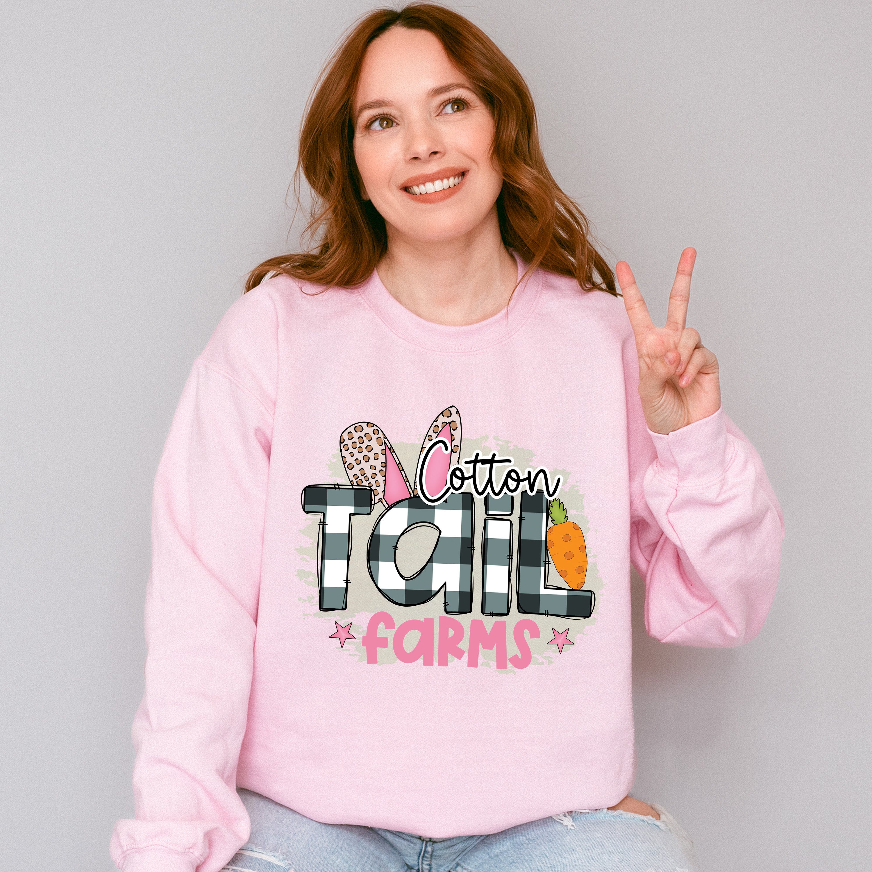 Cotton Tail Farms Easter Day Unisex Crewneck T-Shirt Sweatshirt Hoodie