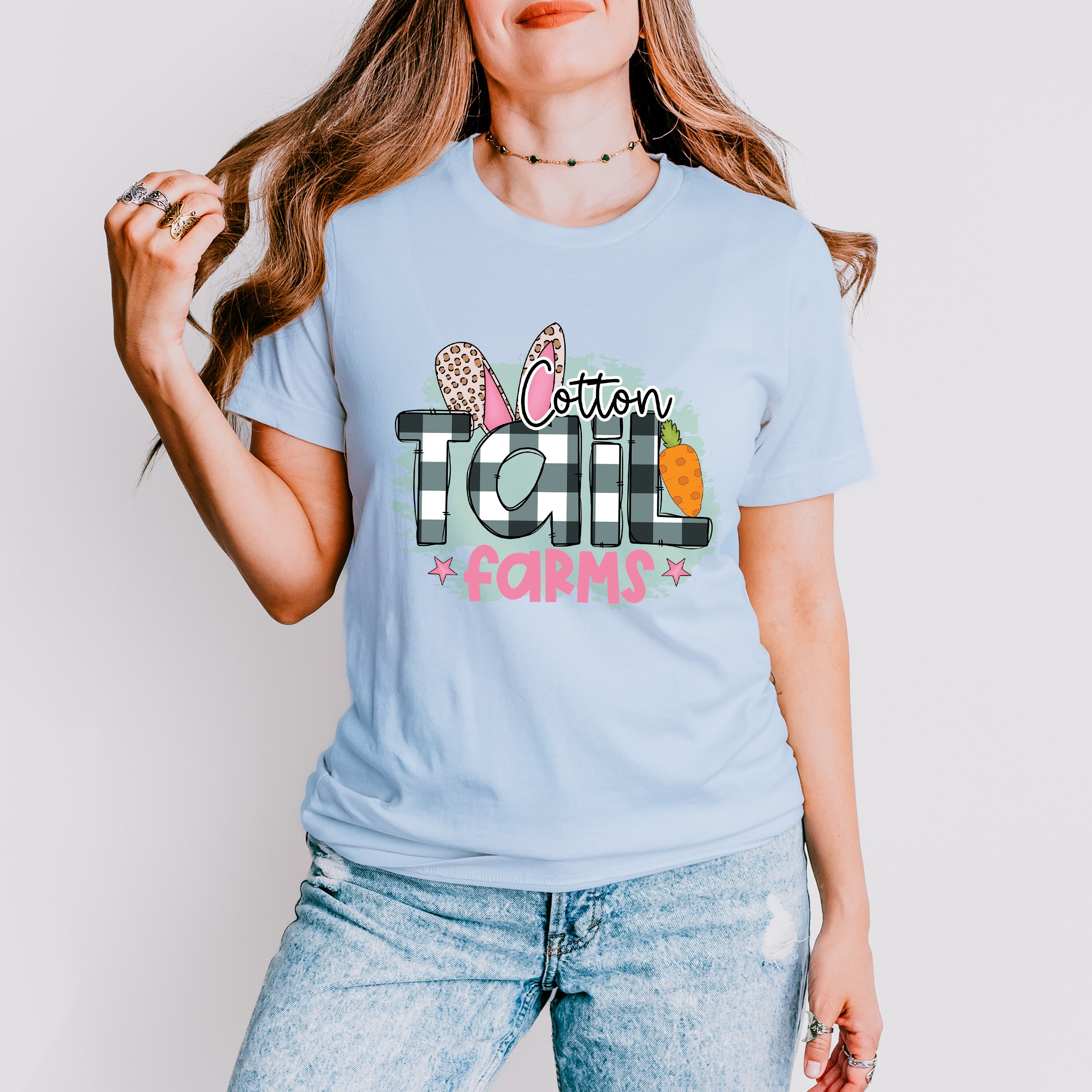 Cotton Tail Farms Easter Day Unisex Crewneck T-Shirt Sweatshirt Hoodie