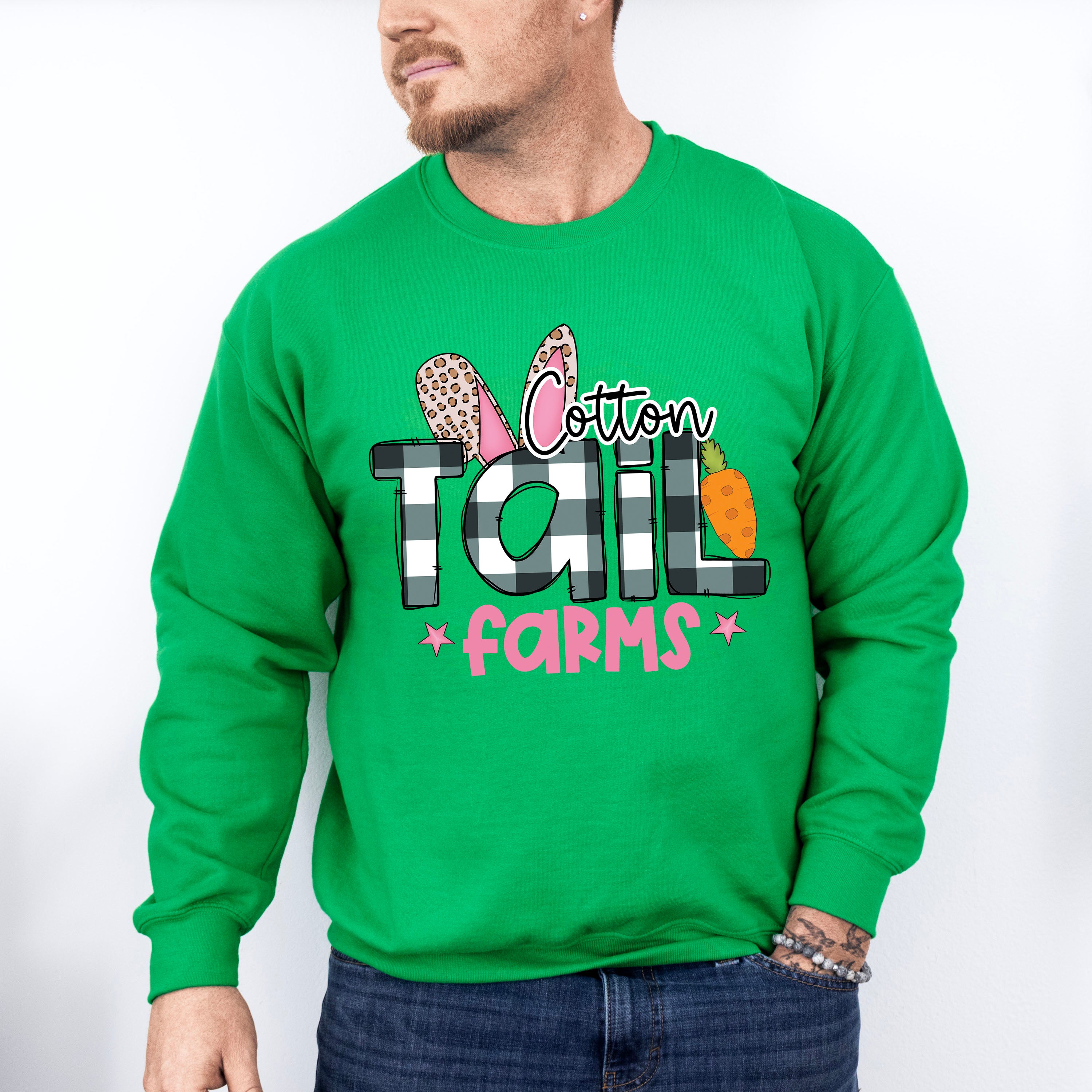 Cotton Tail Farms Easter Day Unisex Crewneck T-Shirt Sweatshirt Hoodie