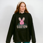 Hello Easter Pink Bunny Easter Day Unisex Crewneck T-Shirt Sweatshirt Hoodie