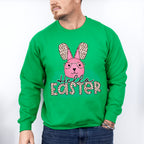 Hello Easter Pink Bunny Easter Day Unisex Crewneck T-Shirt Sweatshirt Hoodie