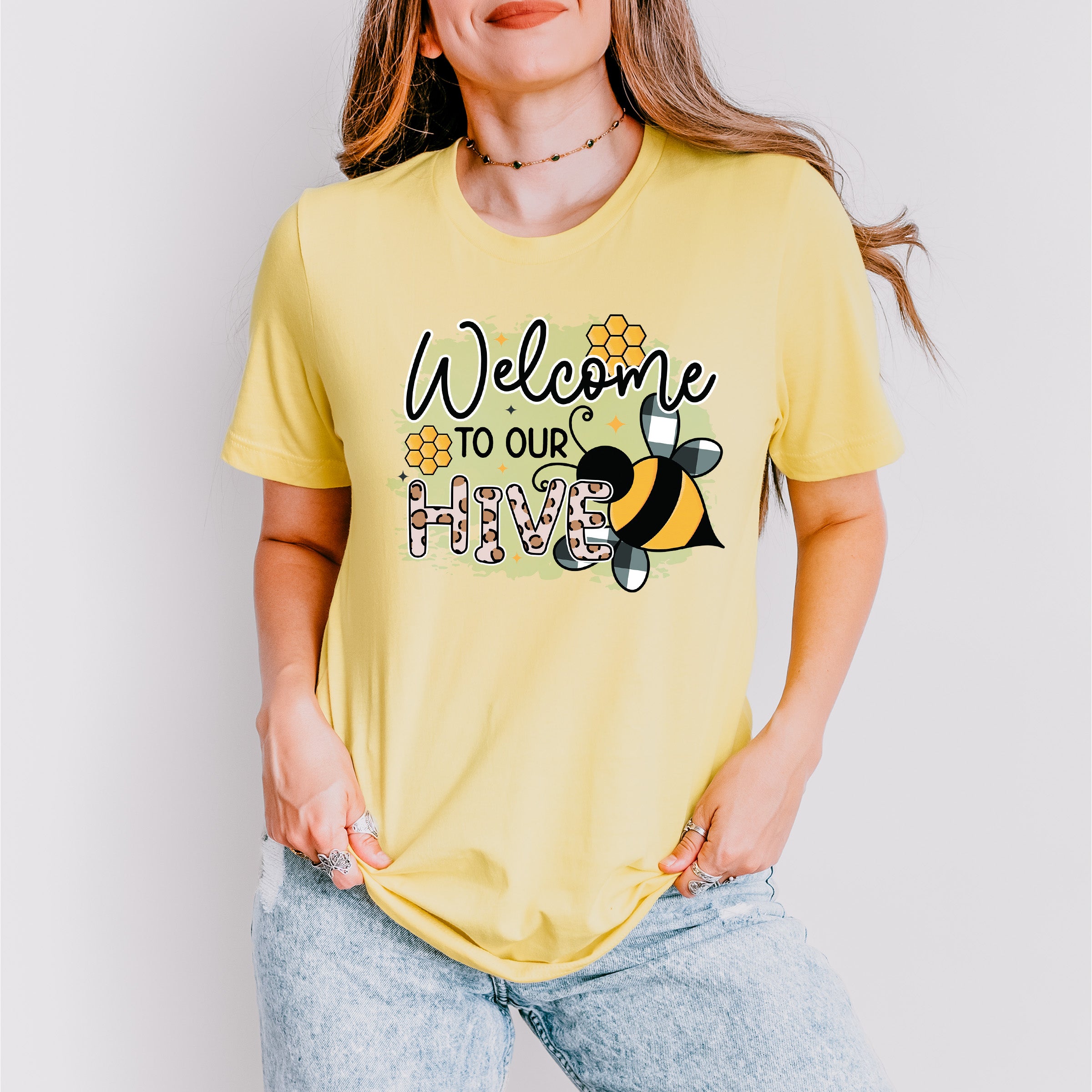 Welcome To Our Hive Easter Day Unisex Crewneck T-Shirt Sweatshirt Hoodie