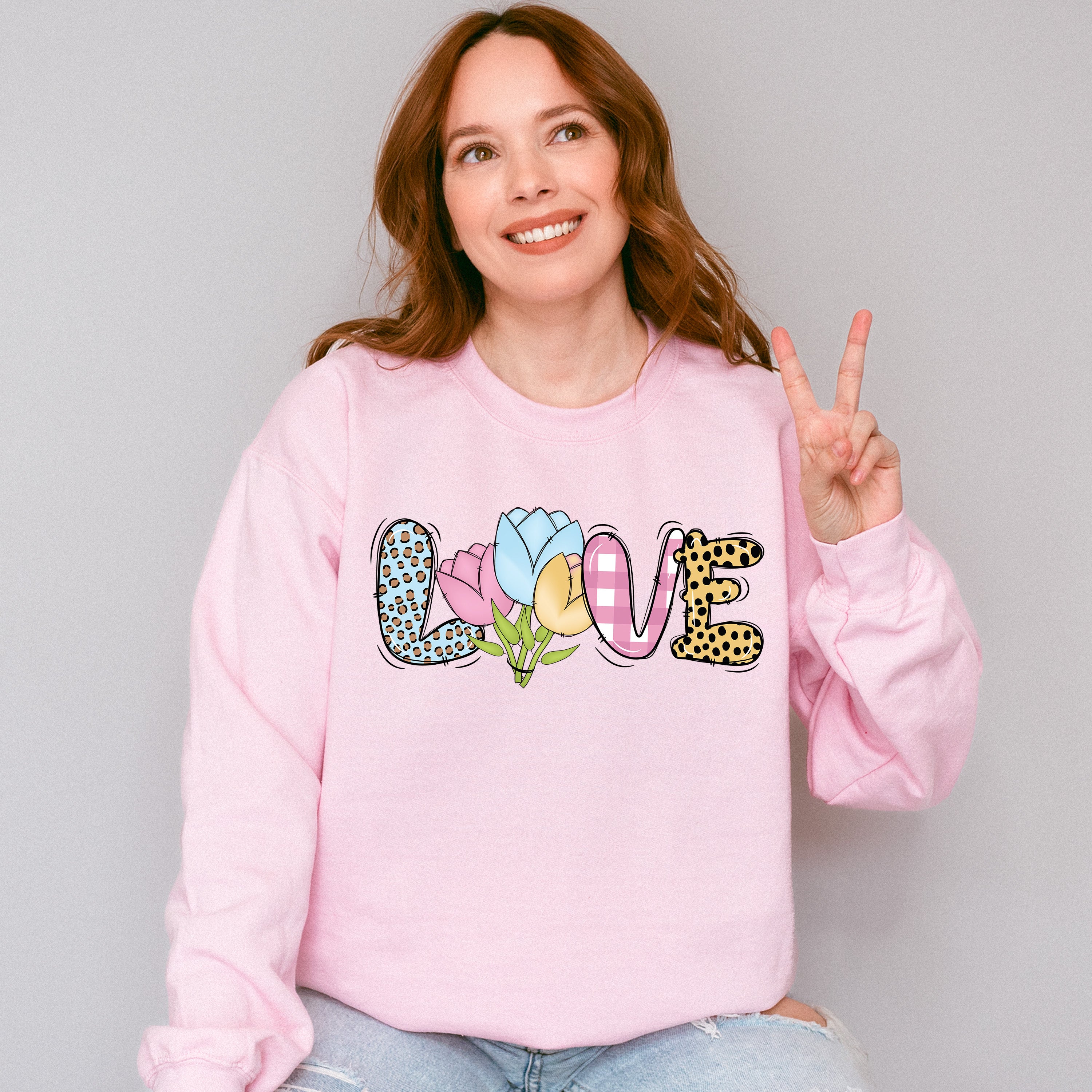 LOVE Easter Day Unisex Crewneck T-Shirt Sweatshirt Hoodie