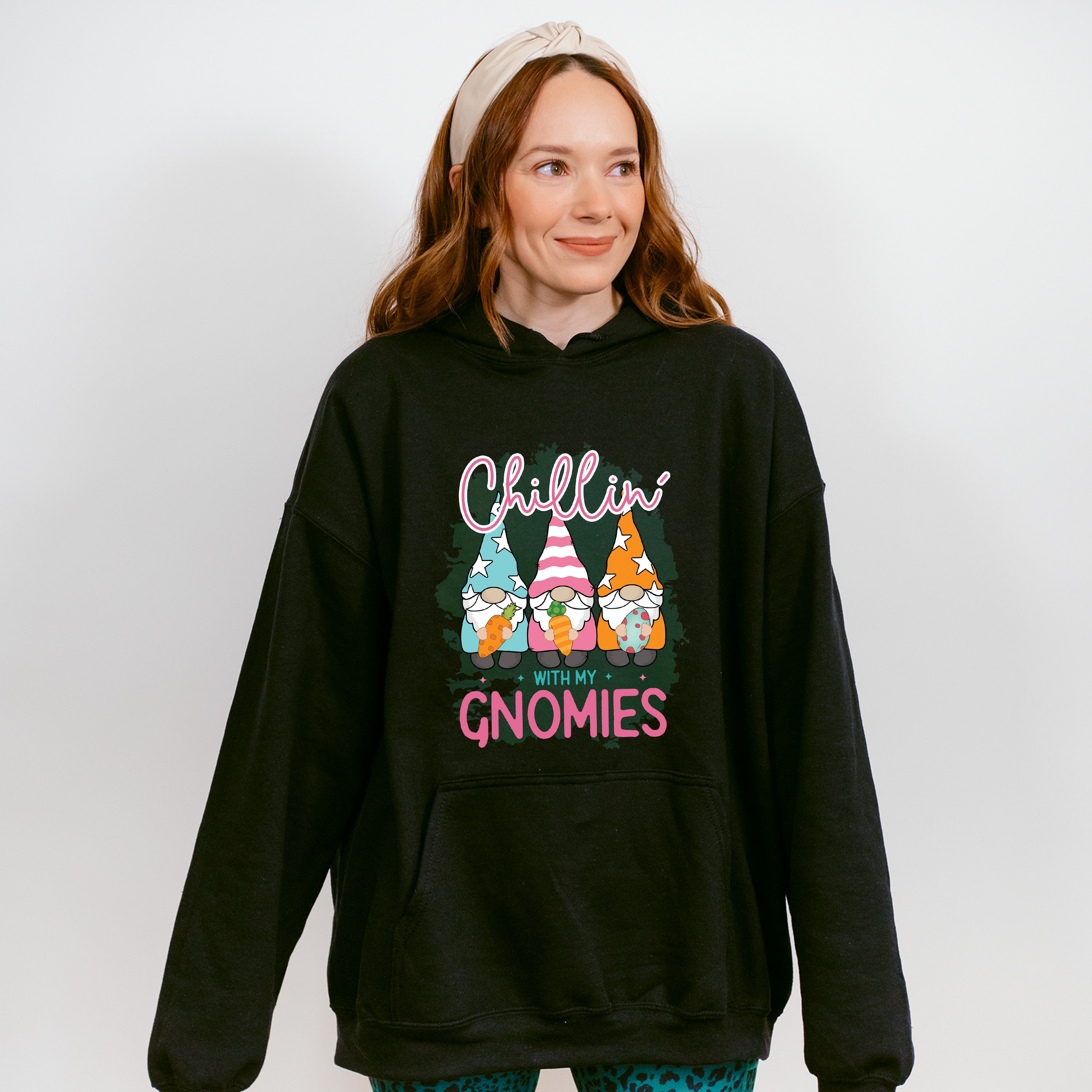 Chillin' With My Gnomies Easter Day Unisex Crewneck T-Shirt Sweatshirt Hoodie