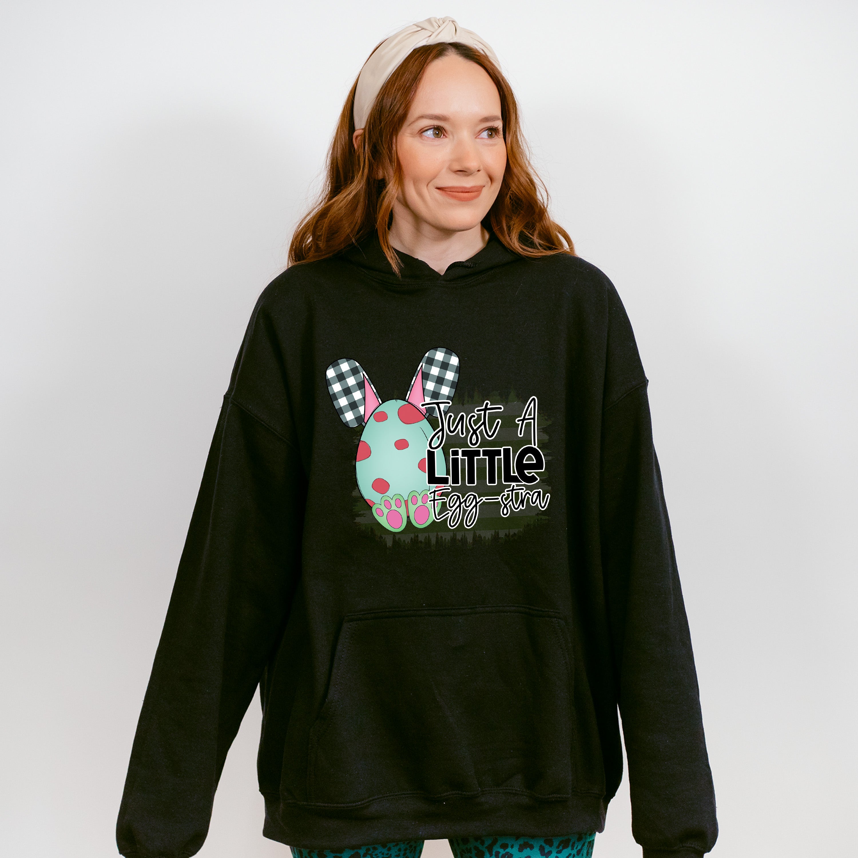 Just A Little Egg-stra Easter Day Unisex Crewneck T-Shirt Sweatshirt Hoodie