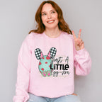 Just A Little Egg-stra Easter Day Unisex Crewneck T-Shirt Sweatshirt Hoodie