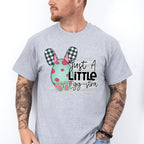 Just A Little Egg-stra Easter Day Unisex Crewneck T-Shirt Sweatshirt Hoodie