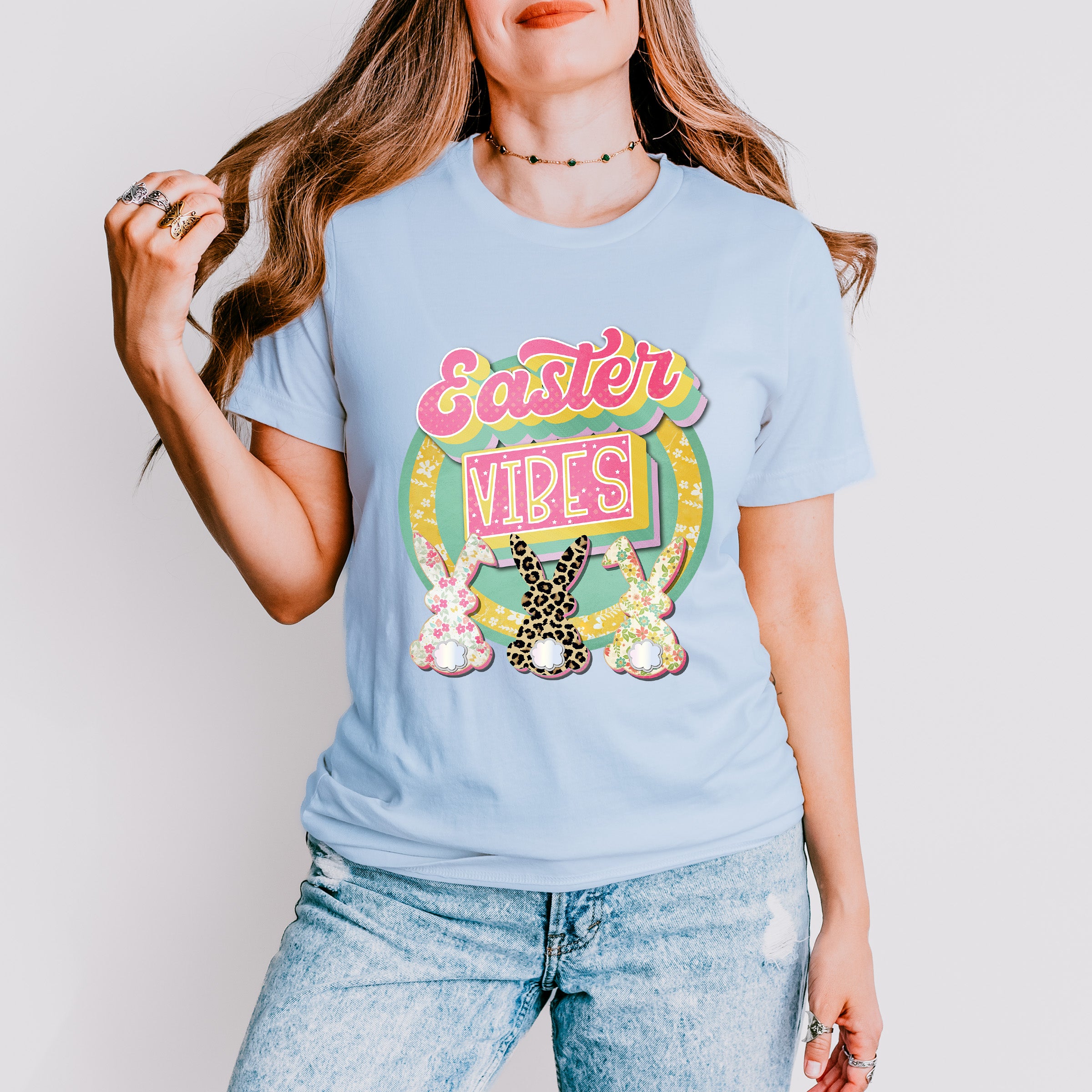 Easter Vibes Easter Day Unisex Crewneck T-Shirt Sweatshirt Hoodie