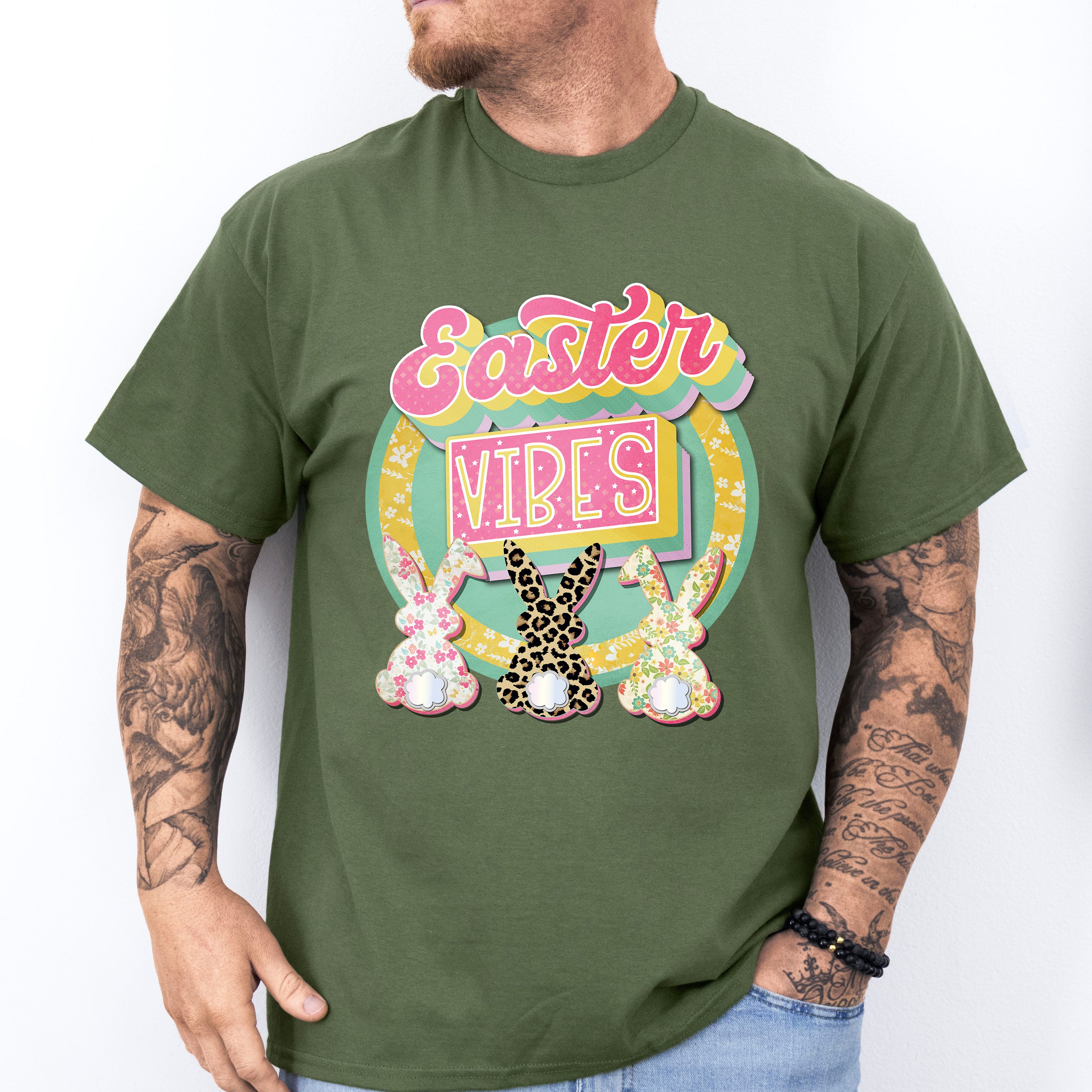Easter Vibes Easter Day Unisex Crewneck T-Shirt Sweatshirt Hoodie