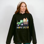 Happy Easter Tractor Easter Day Unisex Crewneck T-Shirt Sweatshirt Hoodie