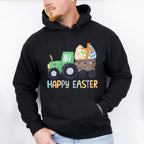 Happy Easter Tractor Easter Day Unisex Crewneck T-Shirt Sweatshirt Hoodie