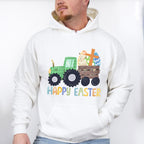 Happy Easter Tractor Easter Day Unisex Crewneck T-Shirt Sweatshirt Hoodie