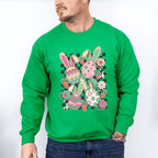Bunny Ear Eggs Easter Day Unisex Crewneck T-Shirt Sweatshirt Hoodie