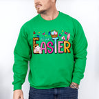 Happy Easter Butterflies Easter Day Unisex Crewneck T-Shirt Sweatshirt Hoodie
