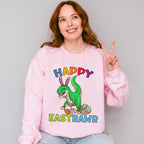 Happy Eastrawr Dinosaur Easter Day Unisex Crewneck T-Shirt Sweatshirt Hoodie