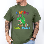 Happy Eastrawr Dinosaur Easter Day Unisex Crewneck T-Shirt Sweatshirt Hoodie