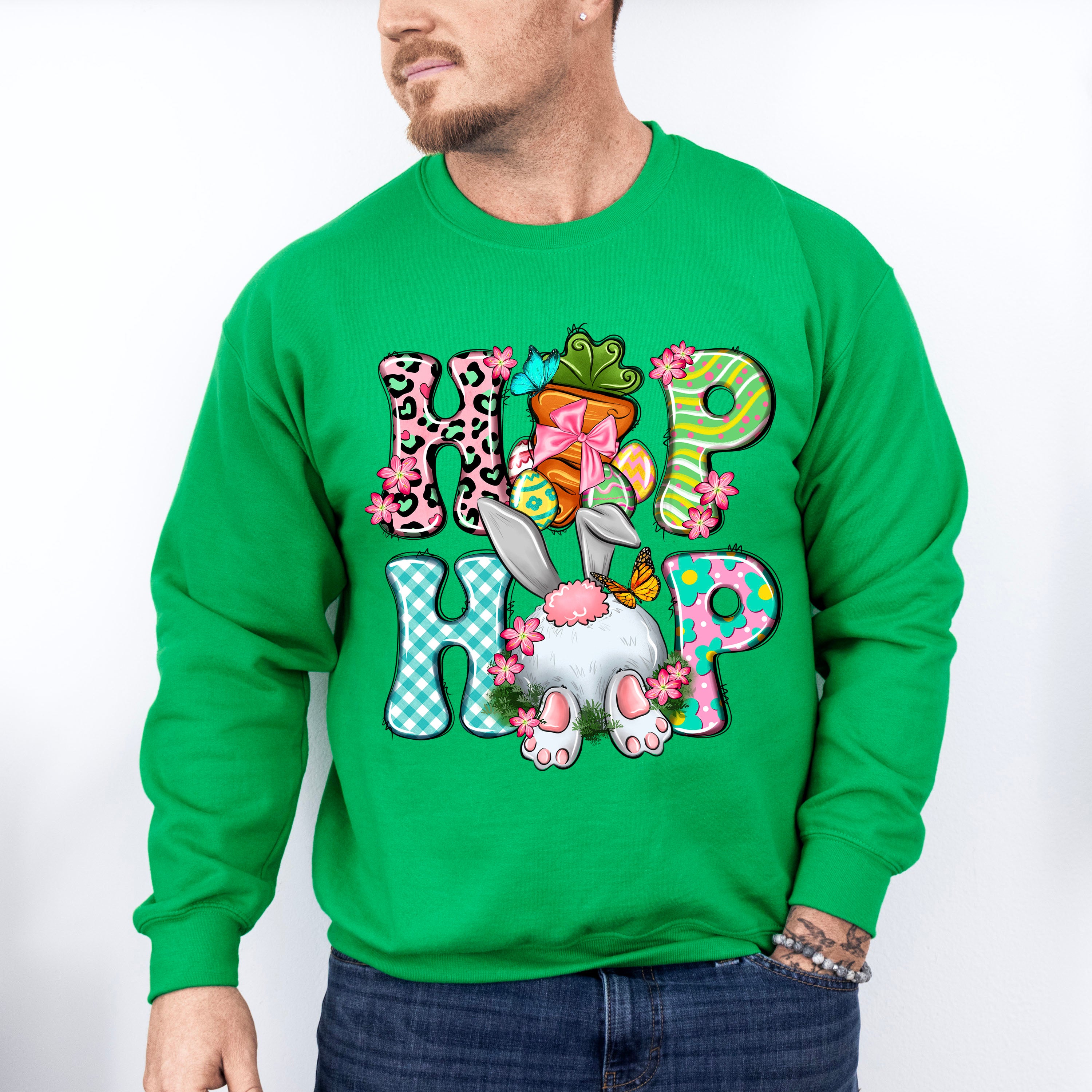 HIP HOP Easter Day Unisex Crewneck T-Shirt Sweatshirt Hoodie