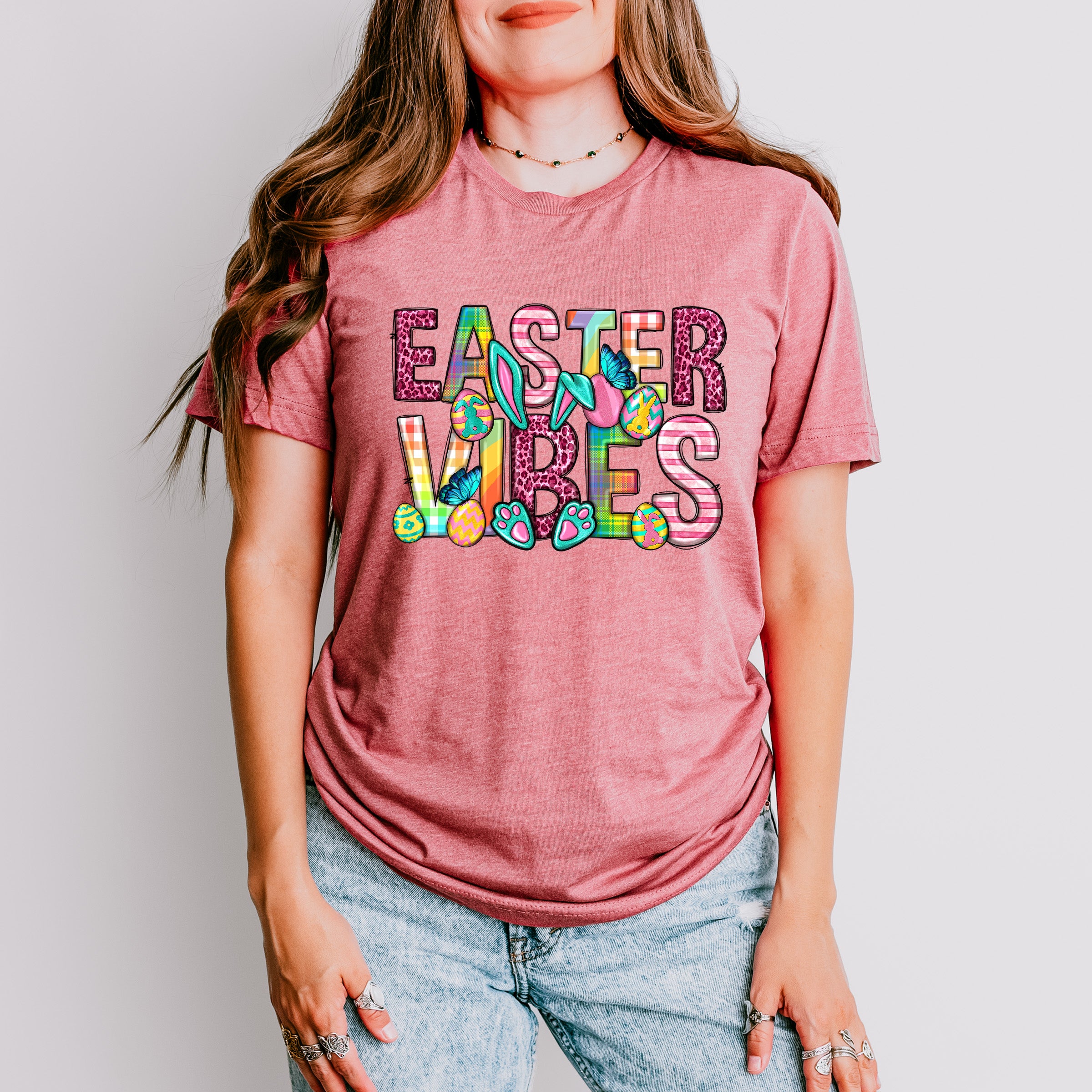 Easter Vibes Easter Day Unisex Crewneck T-Shirt Sweatshirt Hoodie