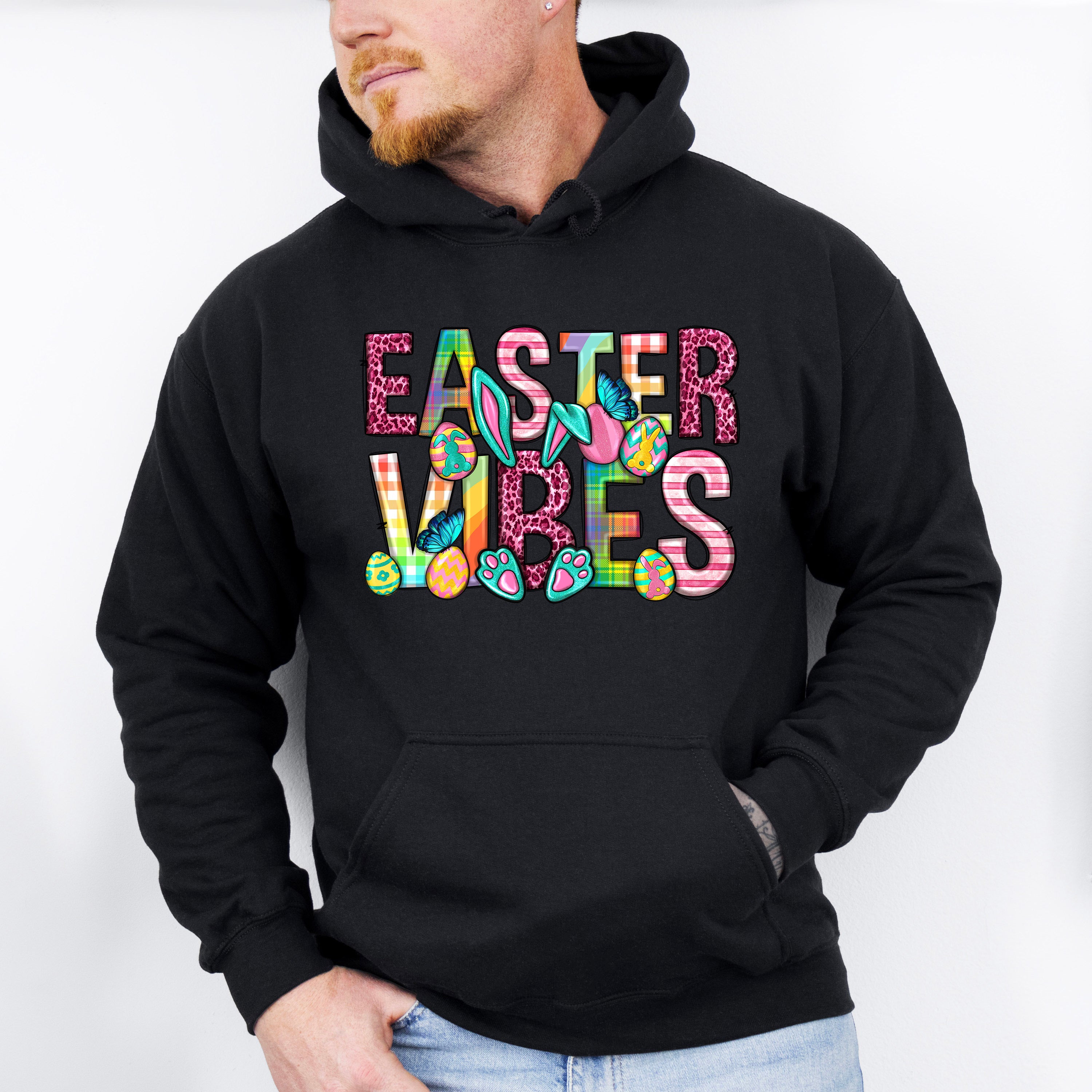 Easter Vibes Easter Day Unisex Crewneck T-Shirt Sweatshirt Hoodie
