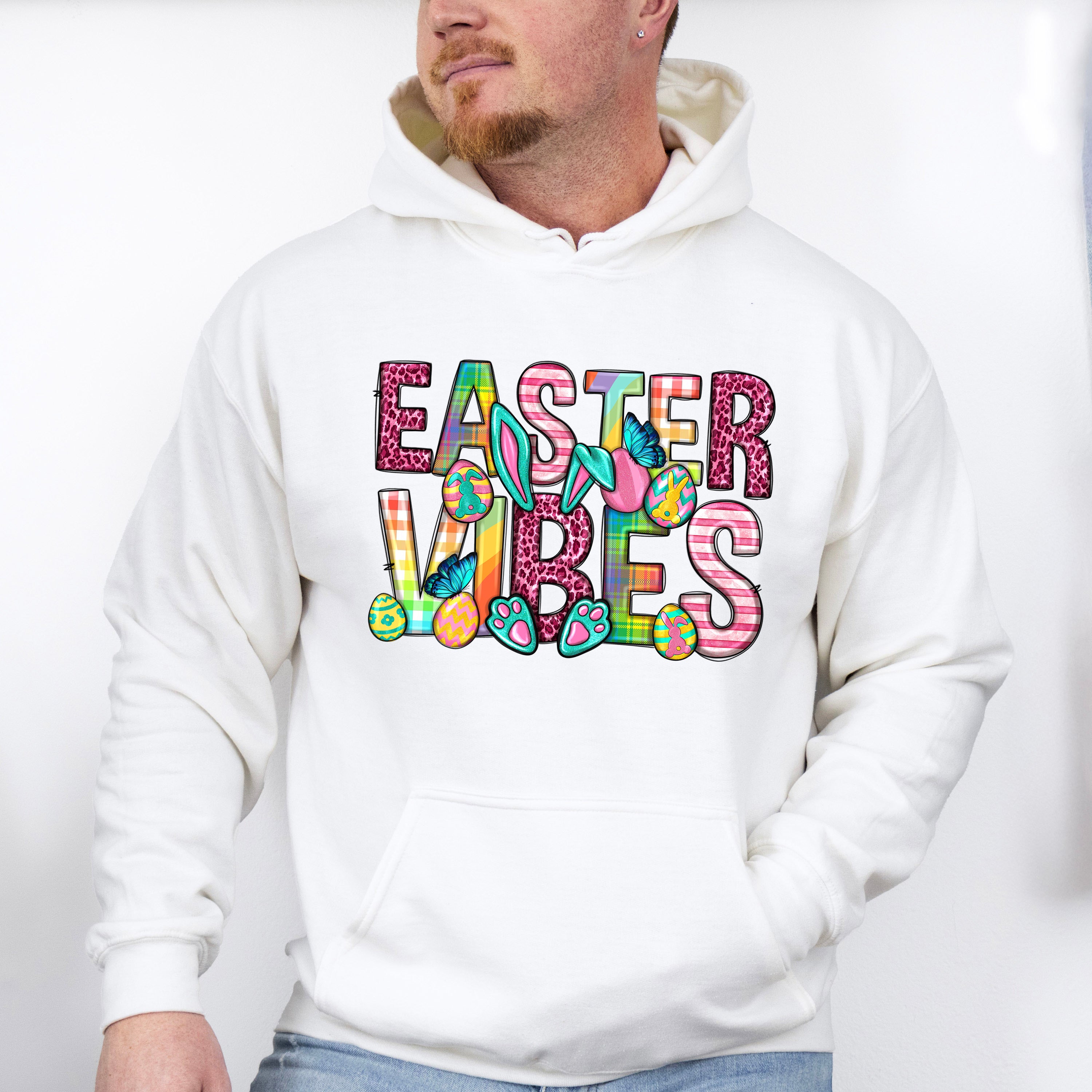 Easter Vibes Easter Day Unisex Crewneck T-Shirt Sweatshirt Hoodie
