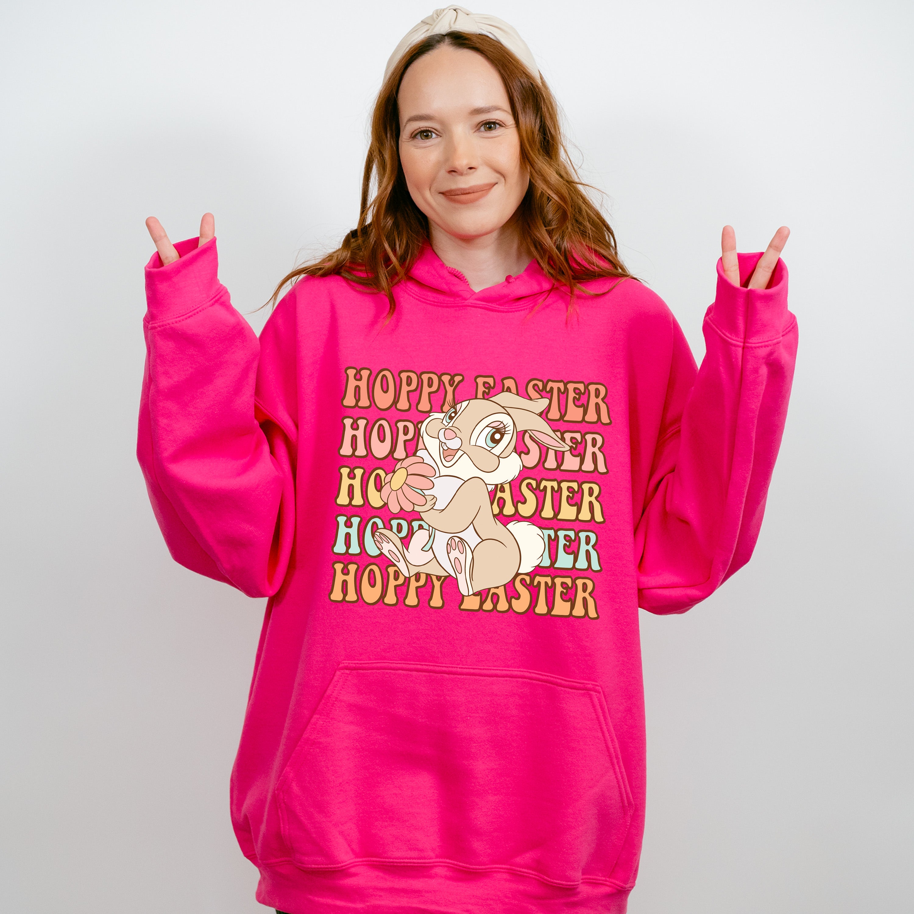 Hoppy Easter Bunny Easter Day Unisex Crewneck T-Shirt Sweatshirt Hoodie