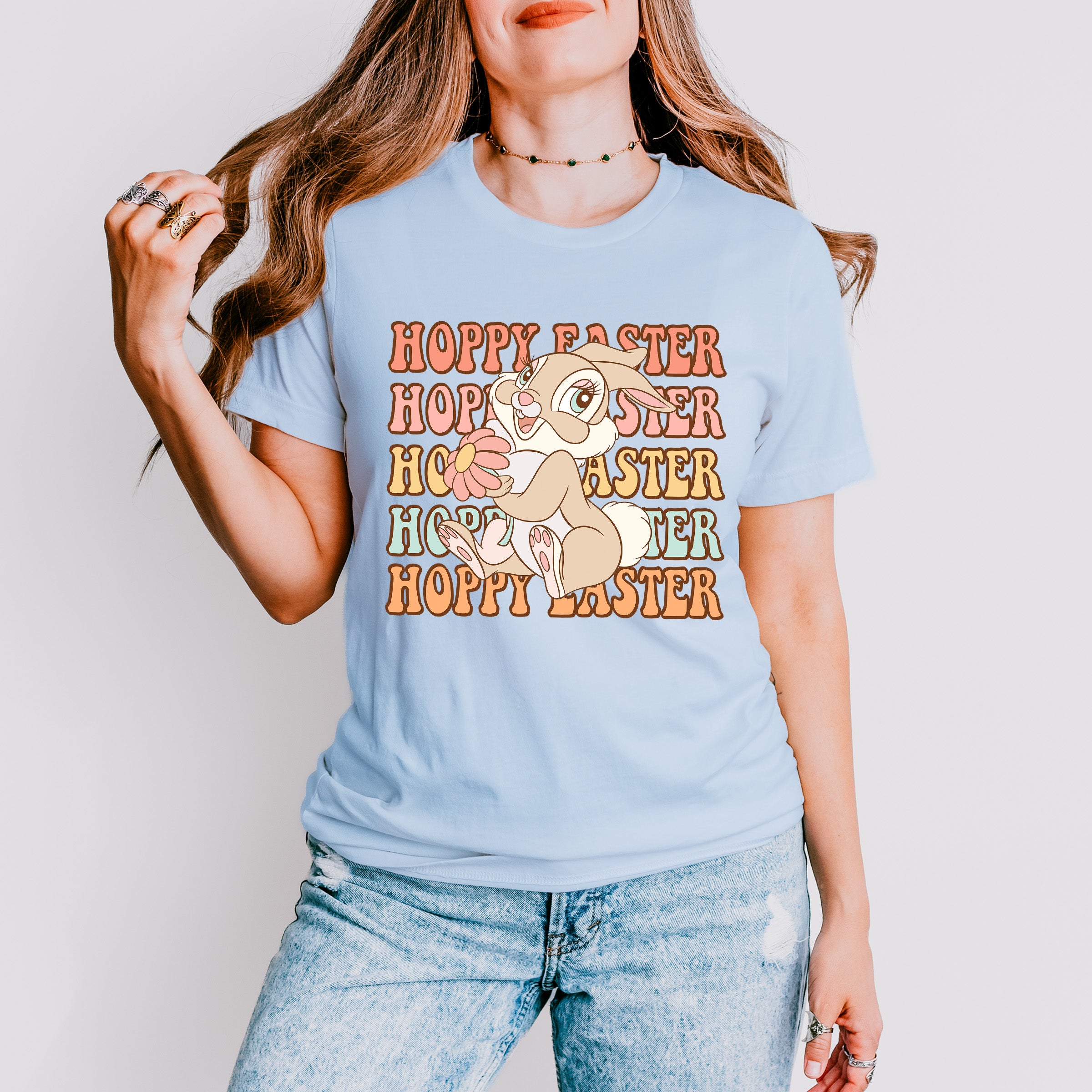 Hoppy Easter Bunny Easter Day Unisex Crewneck T-Shirt Sweatshirt Hoodie