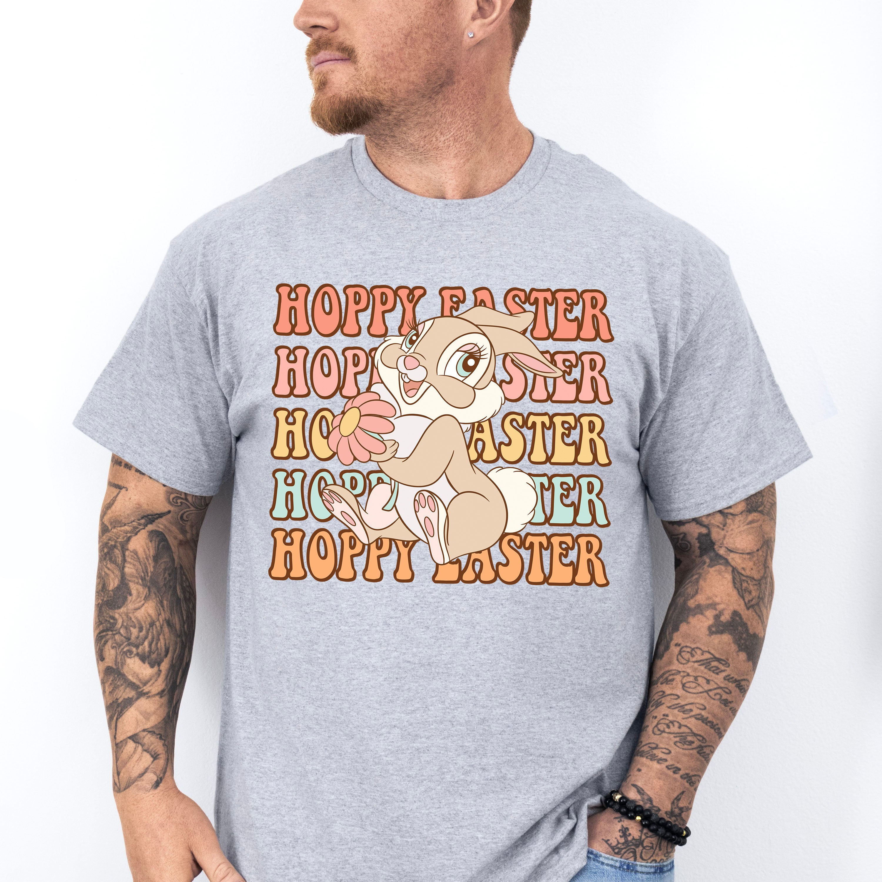Hoppy Easter Bunny Easter Day Unisex Crewneck T-Shirt Sweatshirt Hoodie