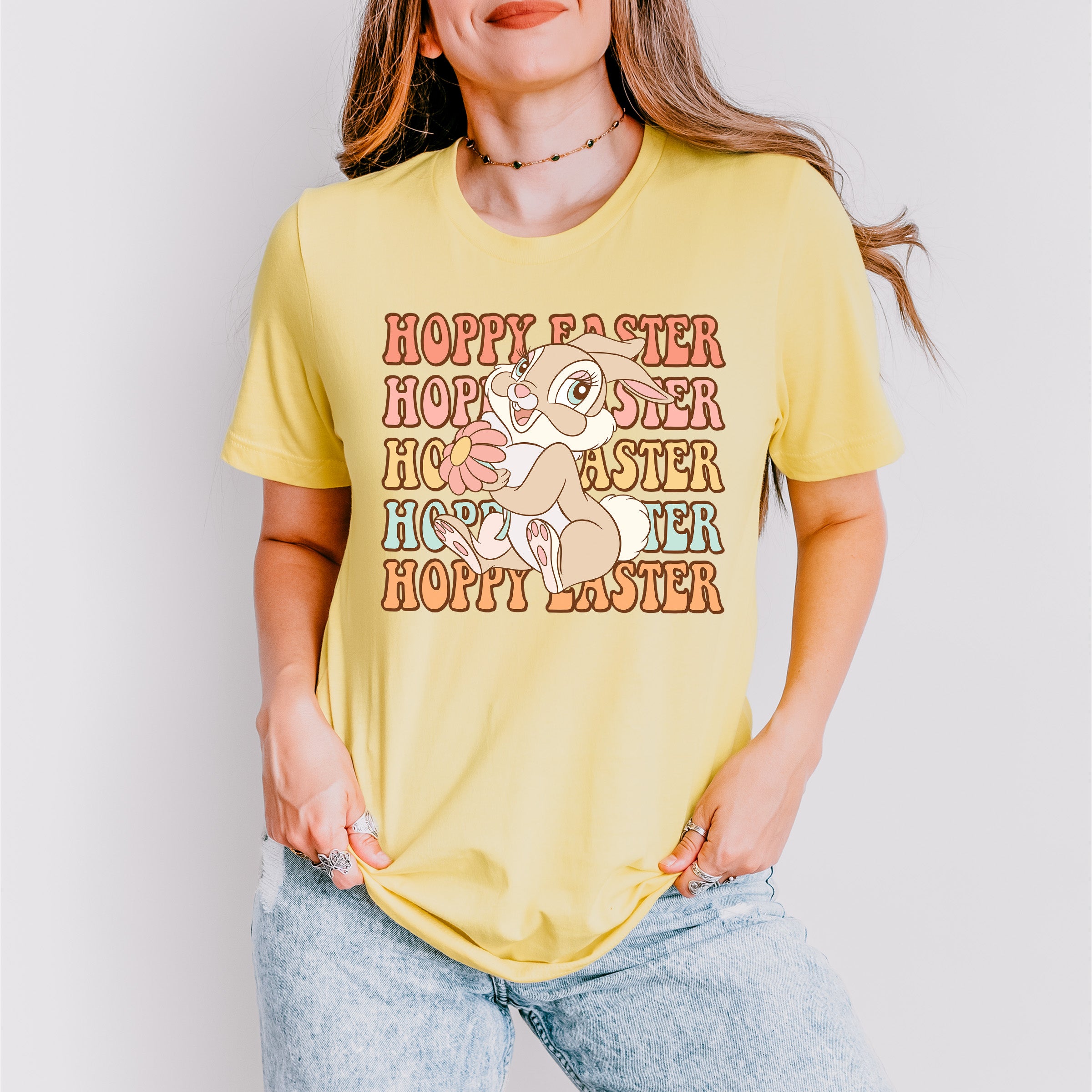 Hoppy Easter Bunny Easter Day Unisex Crewneck T-Shirt Sweatshirt Hoodie