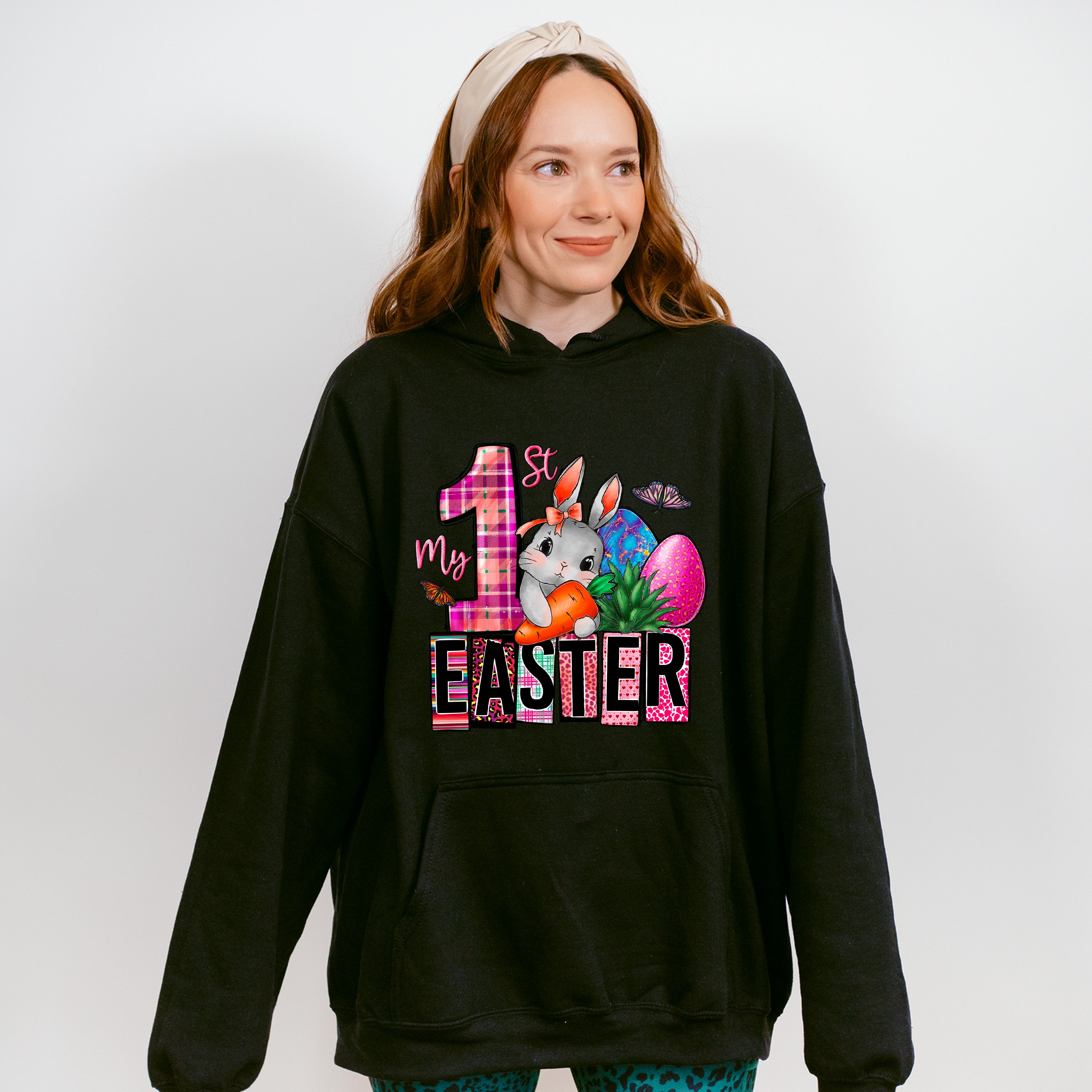 My 1st Easter Bunny And Eggs Easter Day Unisex Crewneck T-Shirt Sweatshirt Hoodie