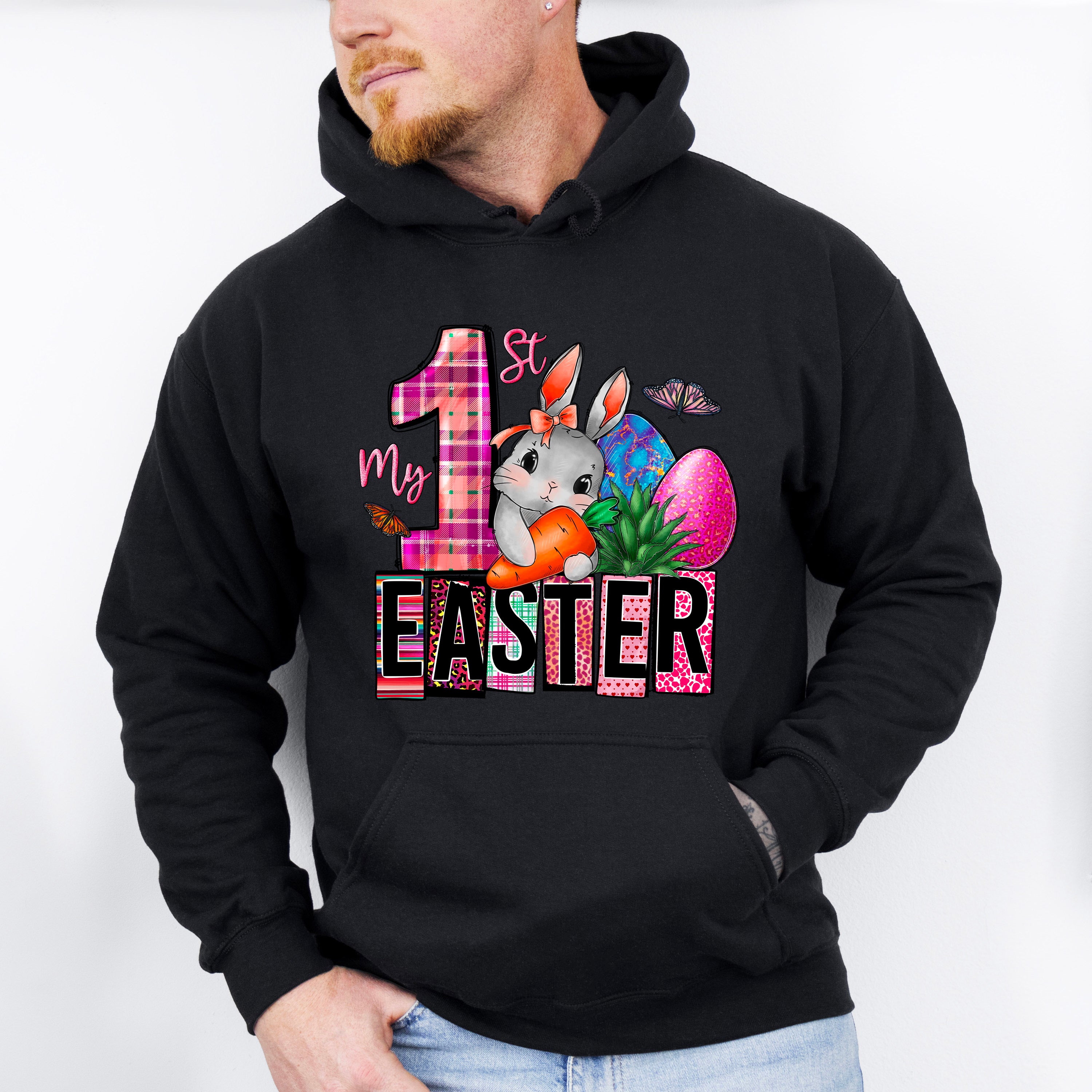 My 1st Easter Bunny And Eggs Easter Day Unisex Crewneck T-Shirt Sweatshirt Hoodie