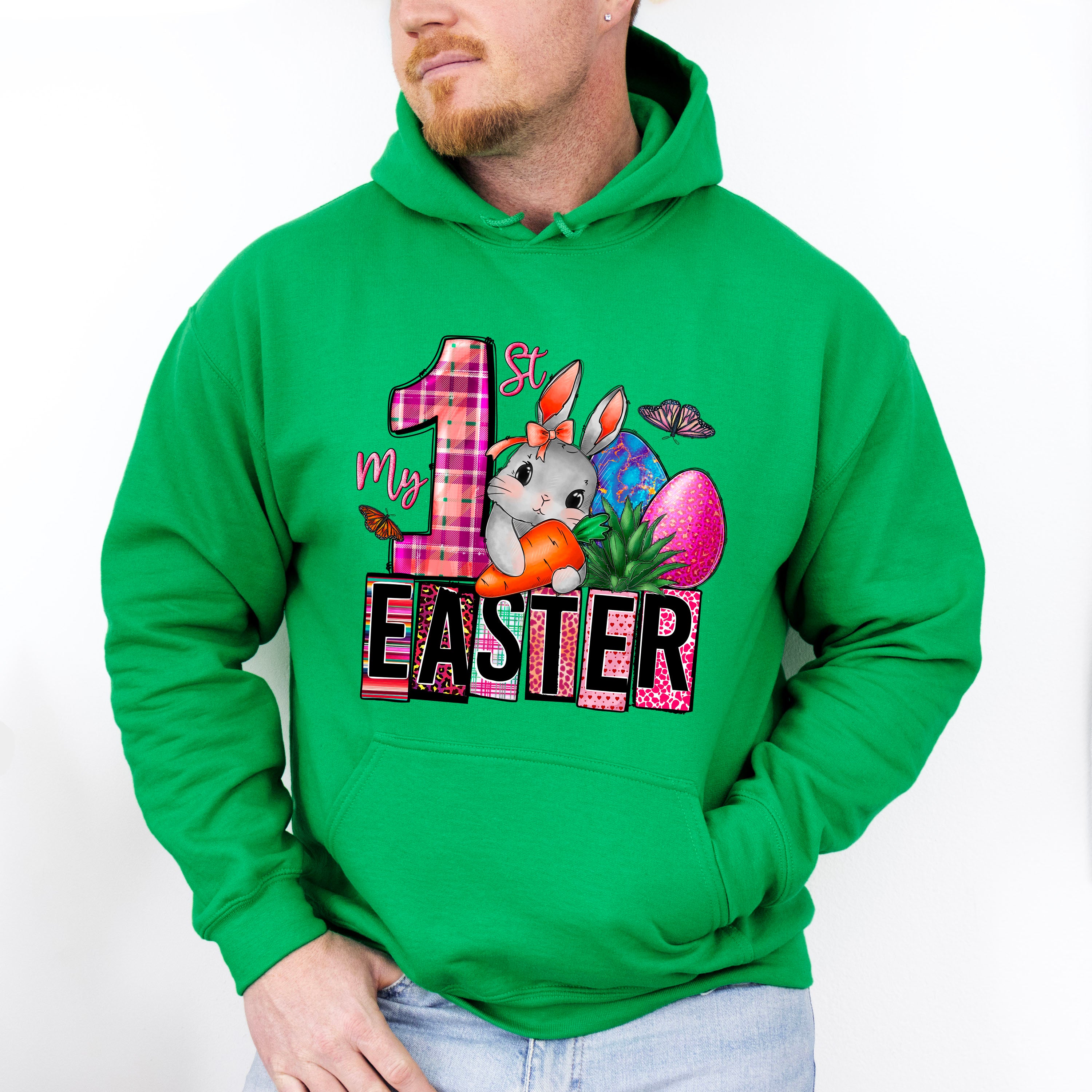 My 1st Easter Bunny And Eggs Easter Day Unisex Crewneck T-Shirt Sweatshirt Hoodie