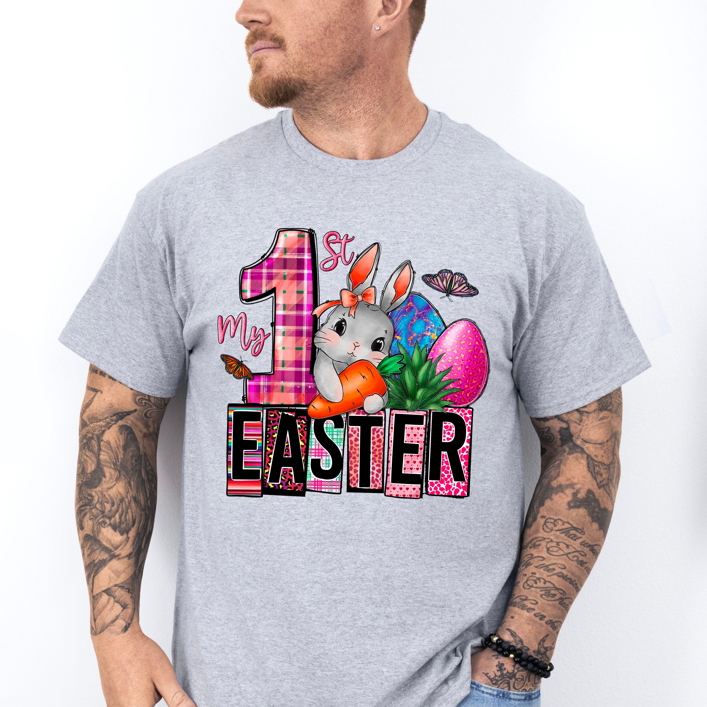 My 1st Easter Bunny And Eggs Easter Day Unisex Crewneck T-Shirt Sweatshirt Hoodie