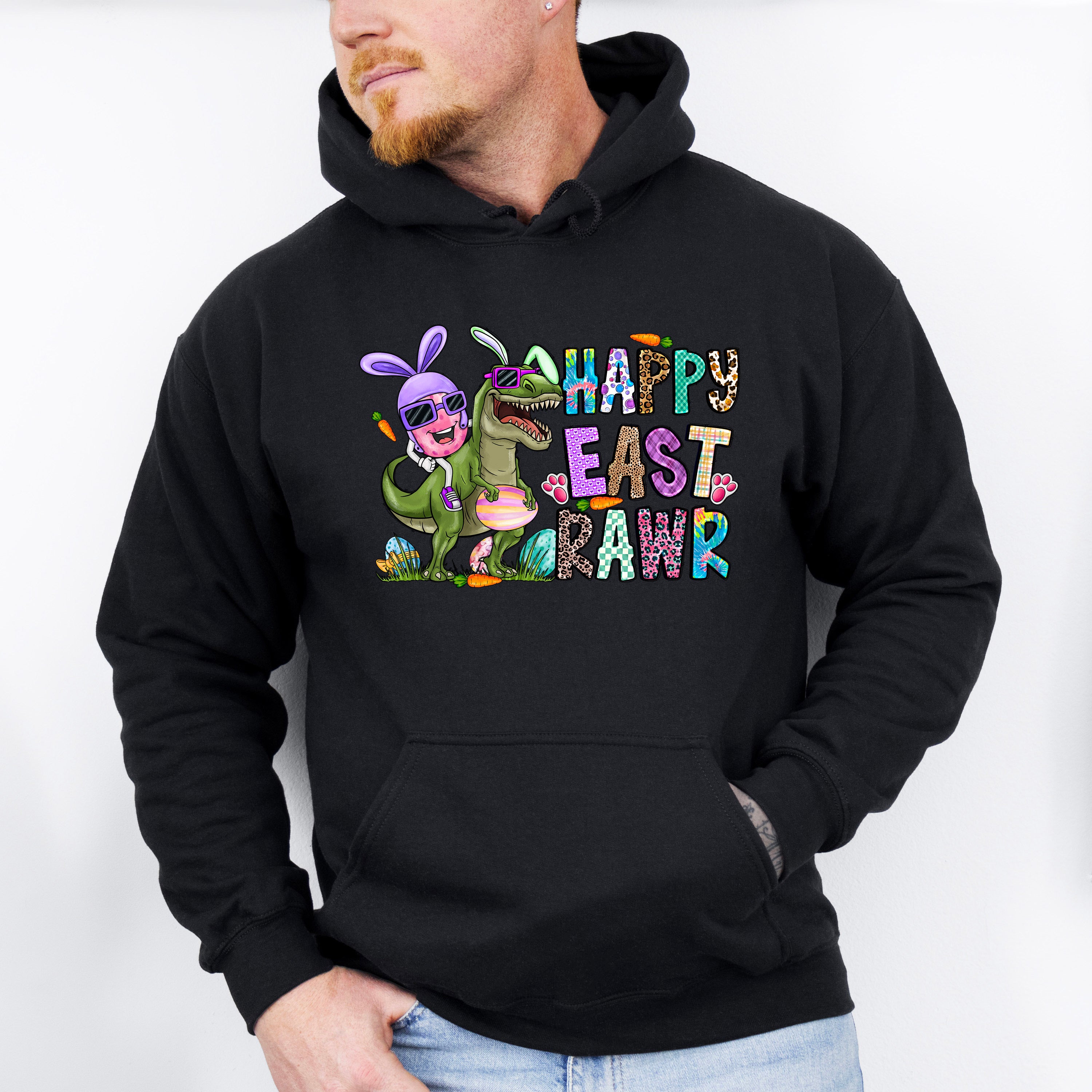 Happy Eastrawr Easter Day Unisex Crewneck T-Shirt Sweatshirt Hoodie