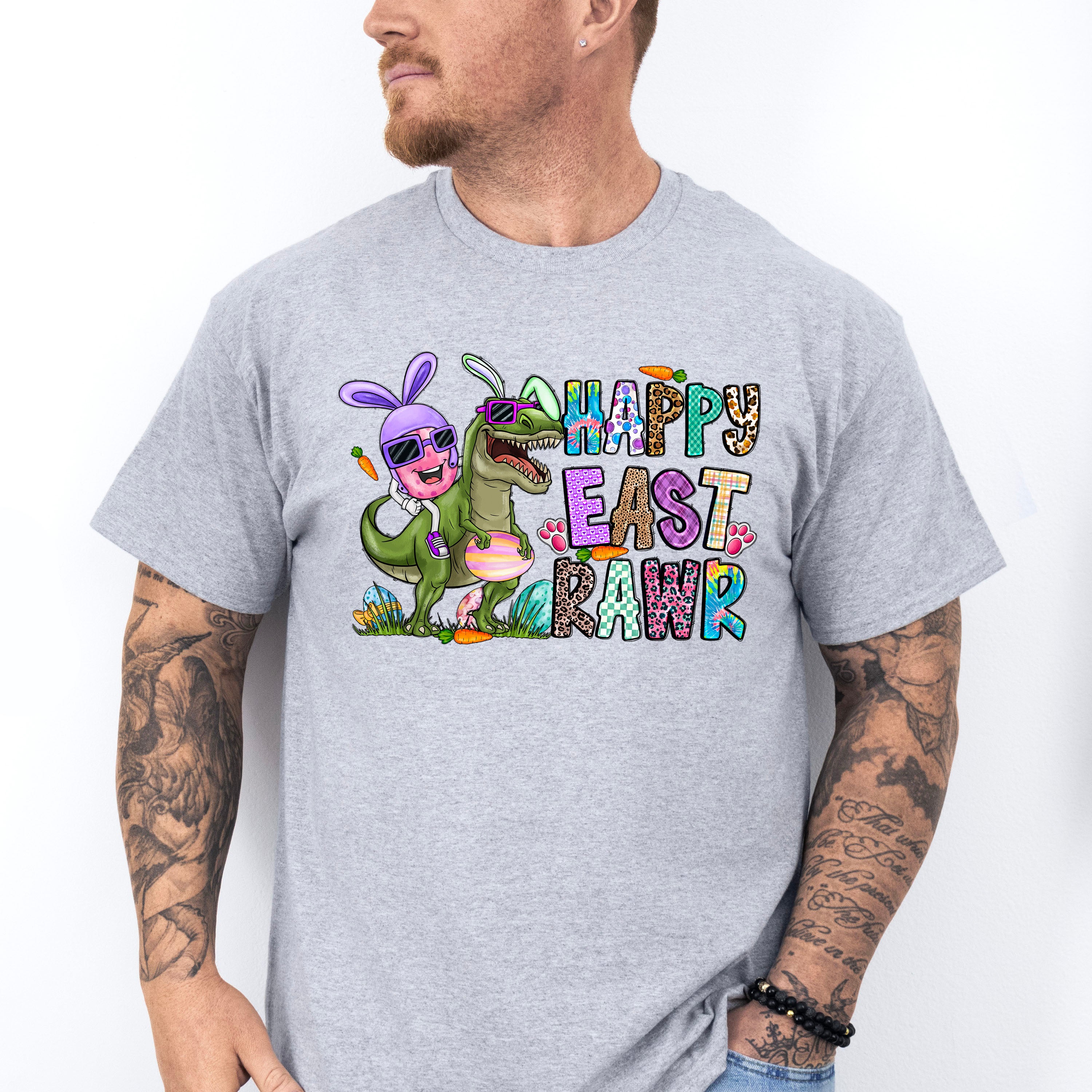 Happy Eastrawr Easter Day Unisex Crewneck T-Shirt Sweatshirt Hoodie