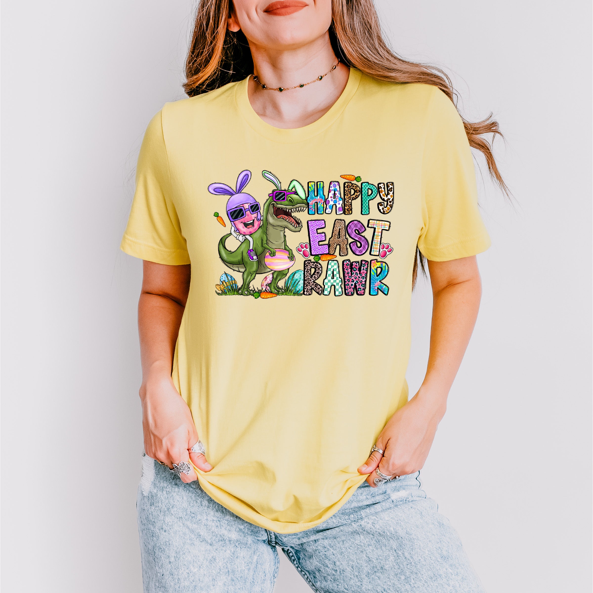 Happy Eastrawr Easter Day Unisex Crewneck T-Shirt Sweatshirt Hoodie