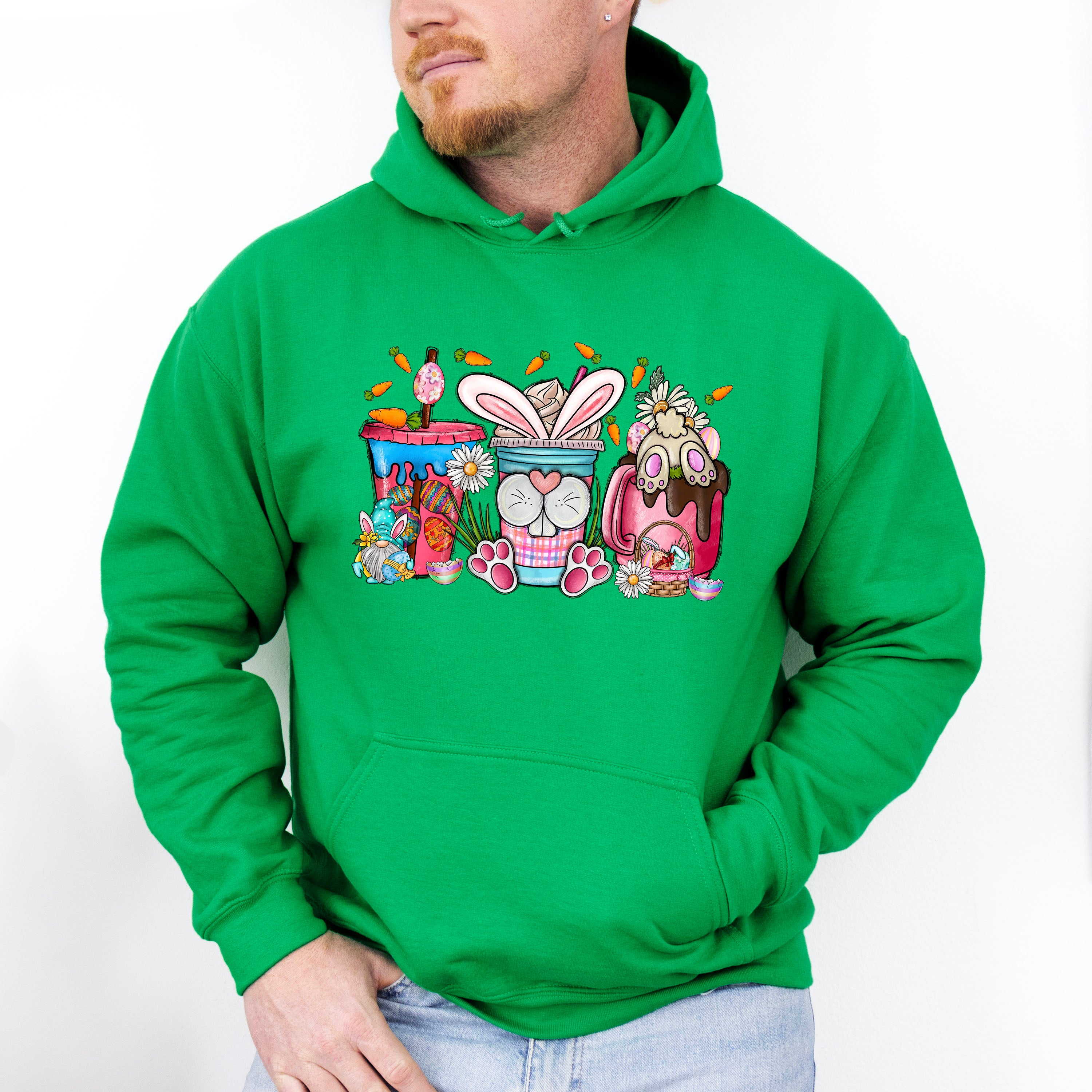Bunny Cups Easter Day Unisex Crewneck T-Shirt Sweatshirt Hoodie