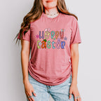 Hoppy Easter Flowers Easter Day Unisex Crewneck T-Shirt Sweatshirt Hoodie