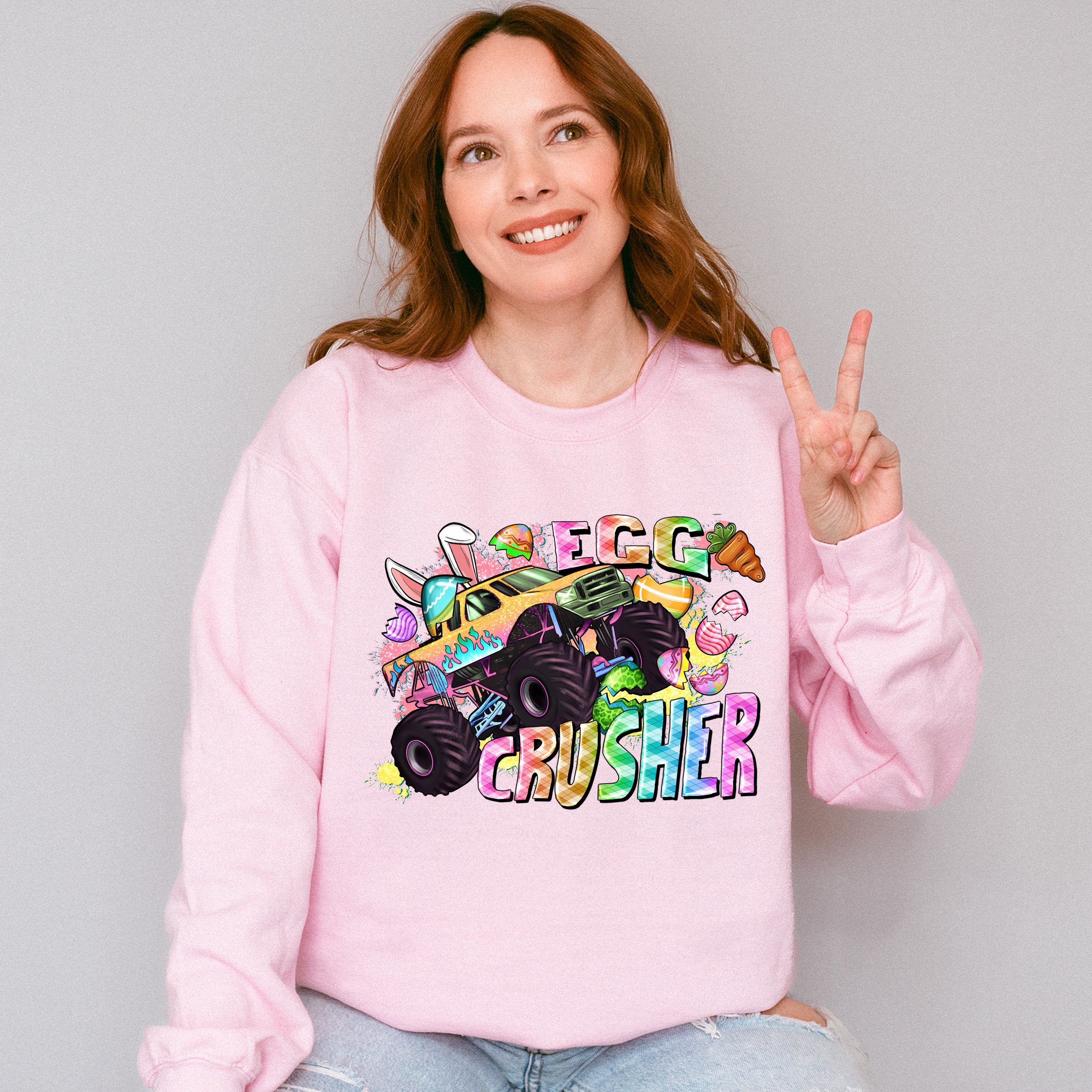 Egg Crusher Easter Day Unisex Crewneck T-Shirt Sweatshirt Hoodie