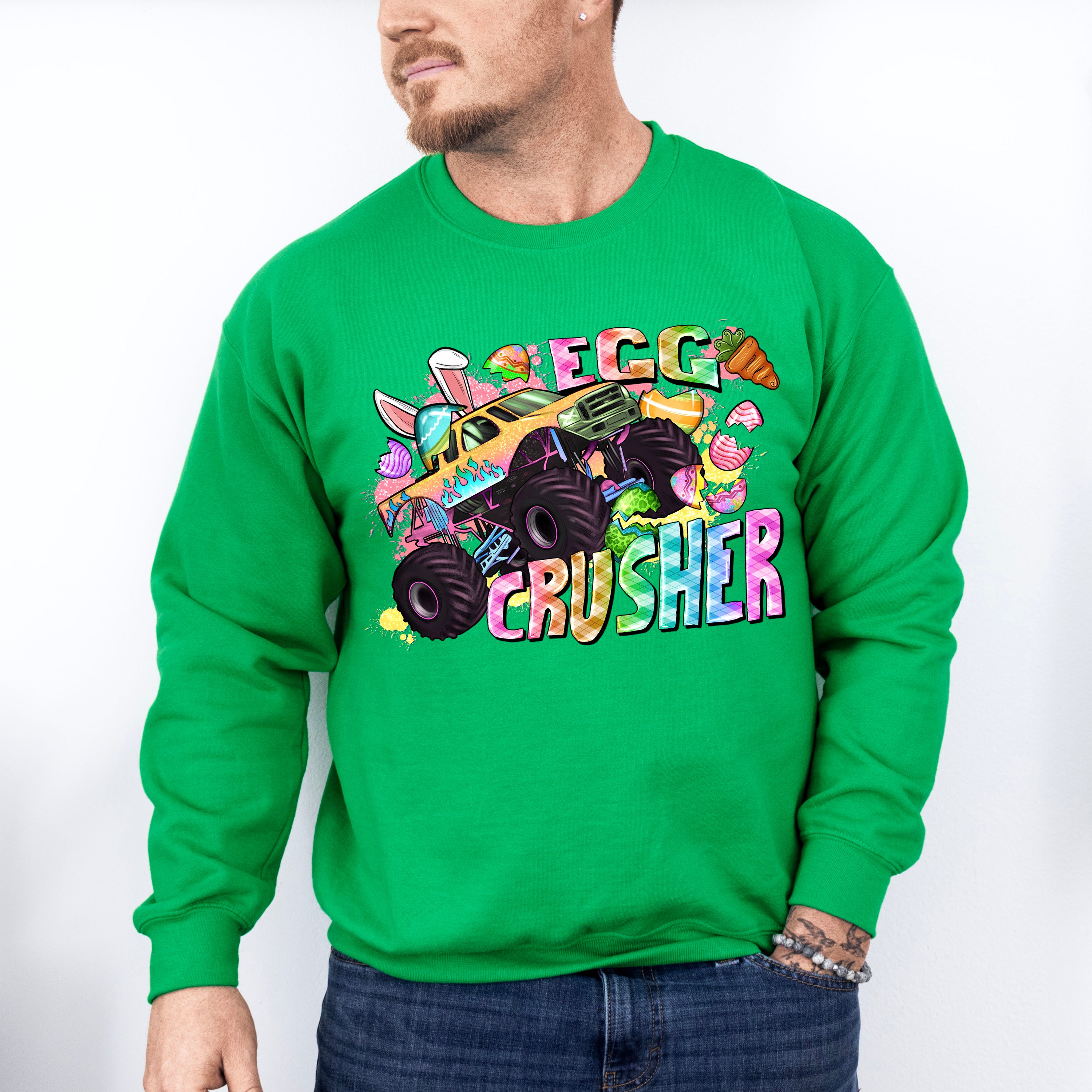Egg Crusher Easter Day Unisex Crewneck T-Shirt Sweatshirt Hoodie