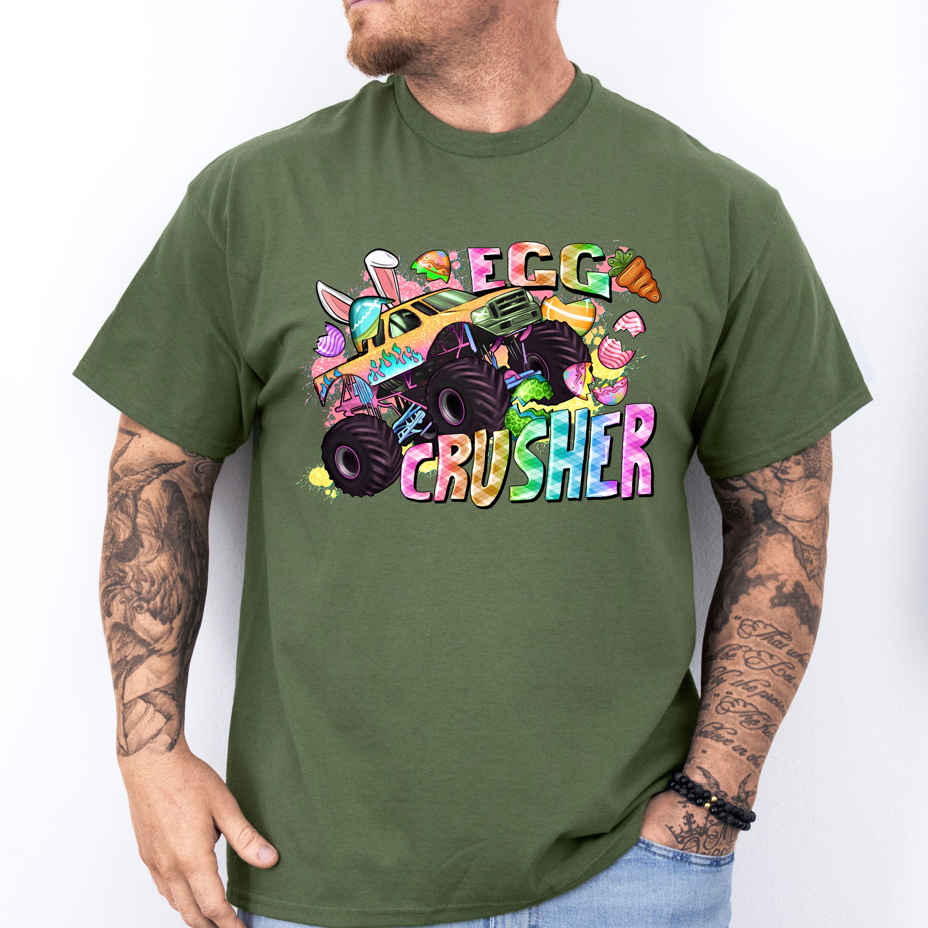 Egg Crusher Easter Day Unisex Crewneck T-Shirt Sweatshirt Hoodie