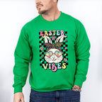 Easter Vibes Bunny Sunglasses Easter Day Unisex Crewneck T-Shirt Sweatshirt Hoodie